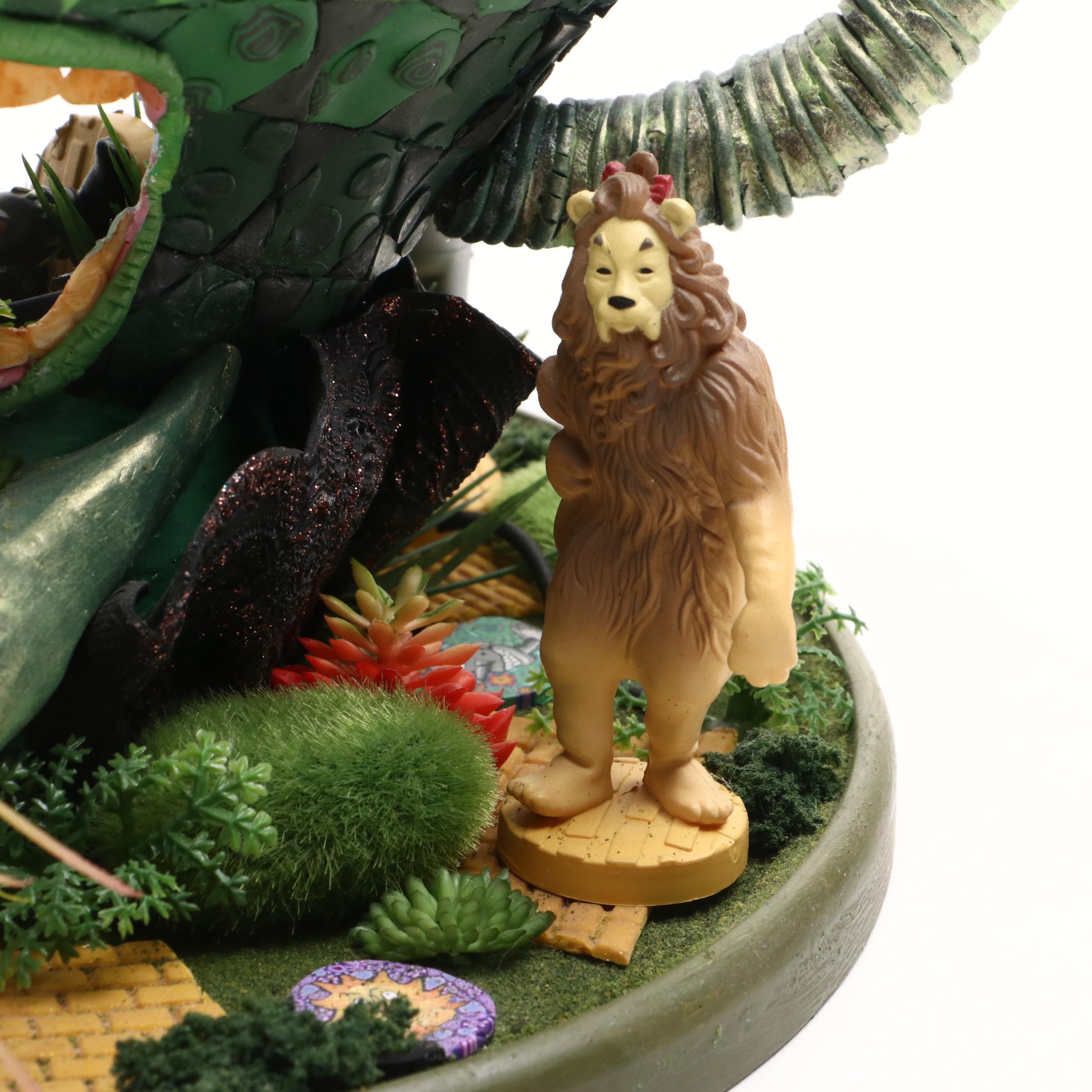 Custom Teapot "The Wizard of Oz" with Dorothy, Scare Crow, Tin Man & Lion