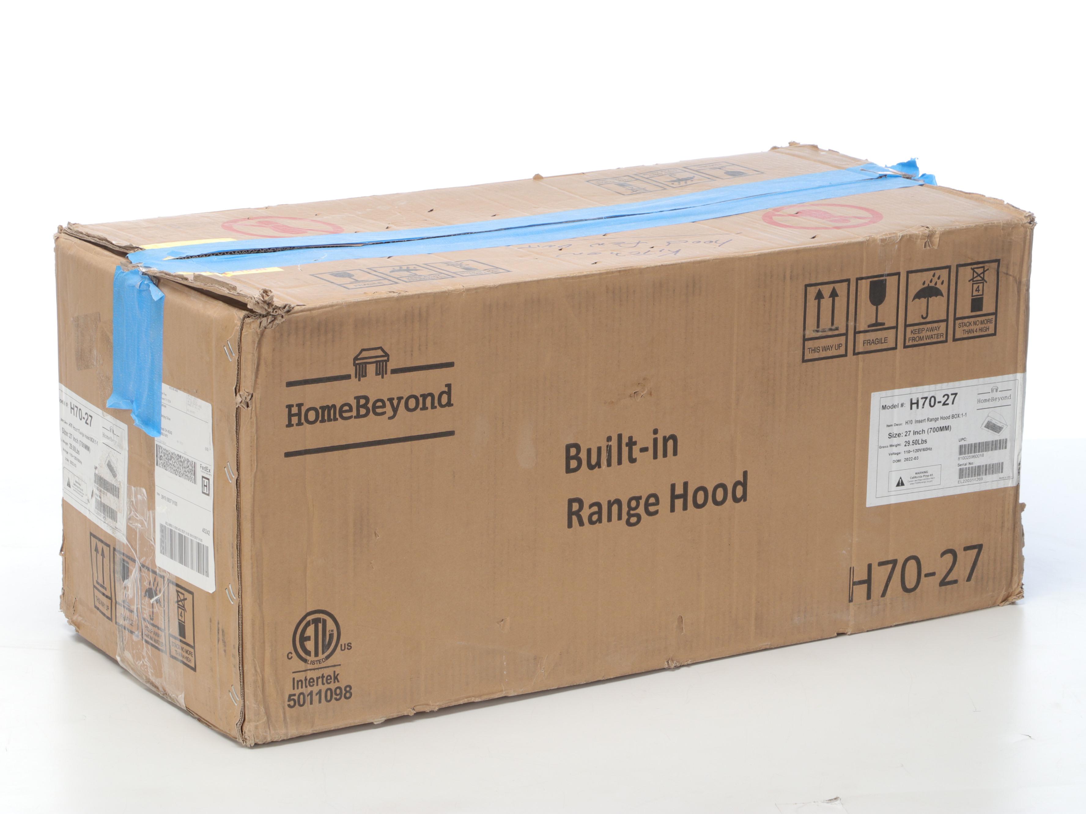 Home Beyond 27" Insert Range Hood