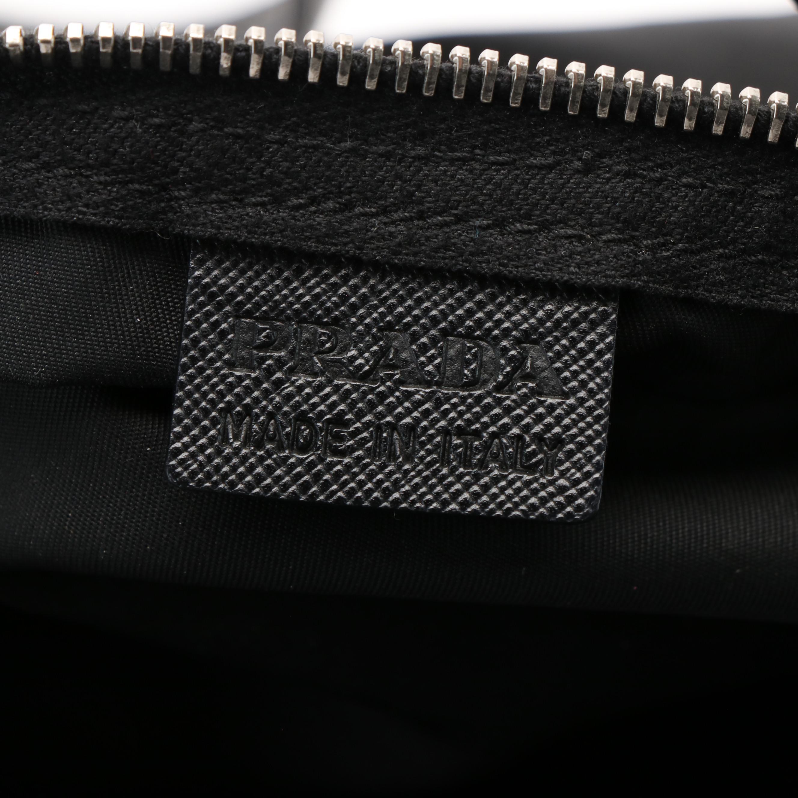 Prada Boston Bag in Black Tessuto Nylon