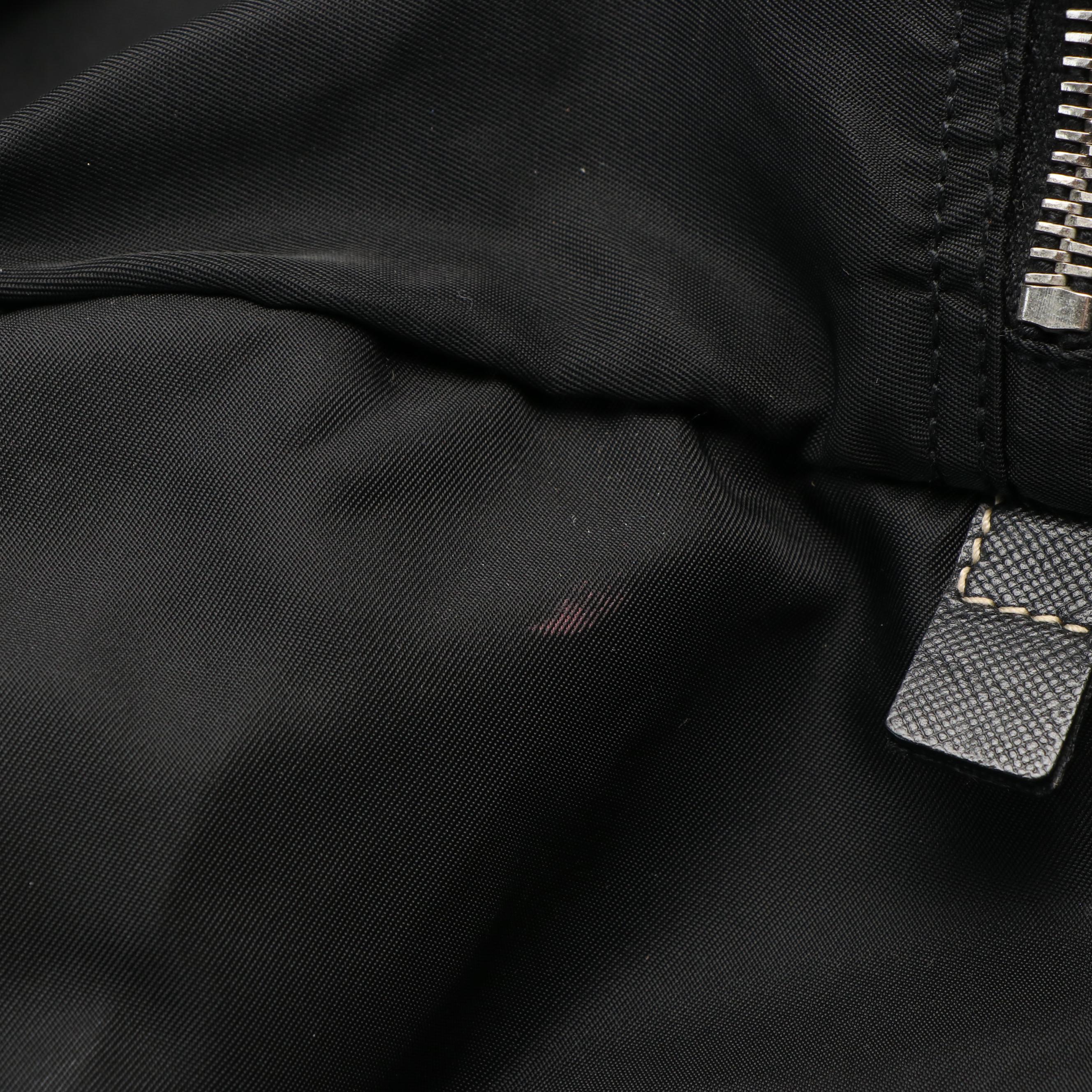 Prada Boston Bag in Black Tessuto Nylon