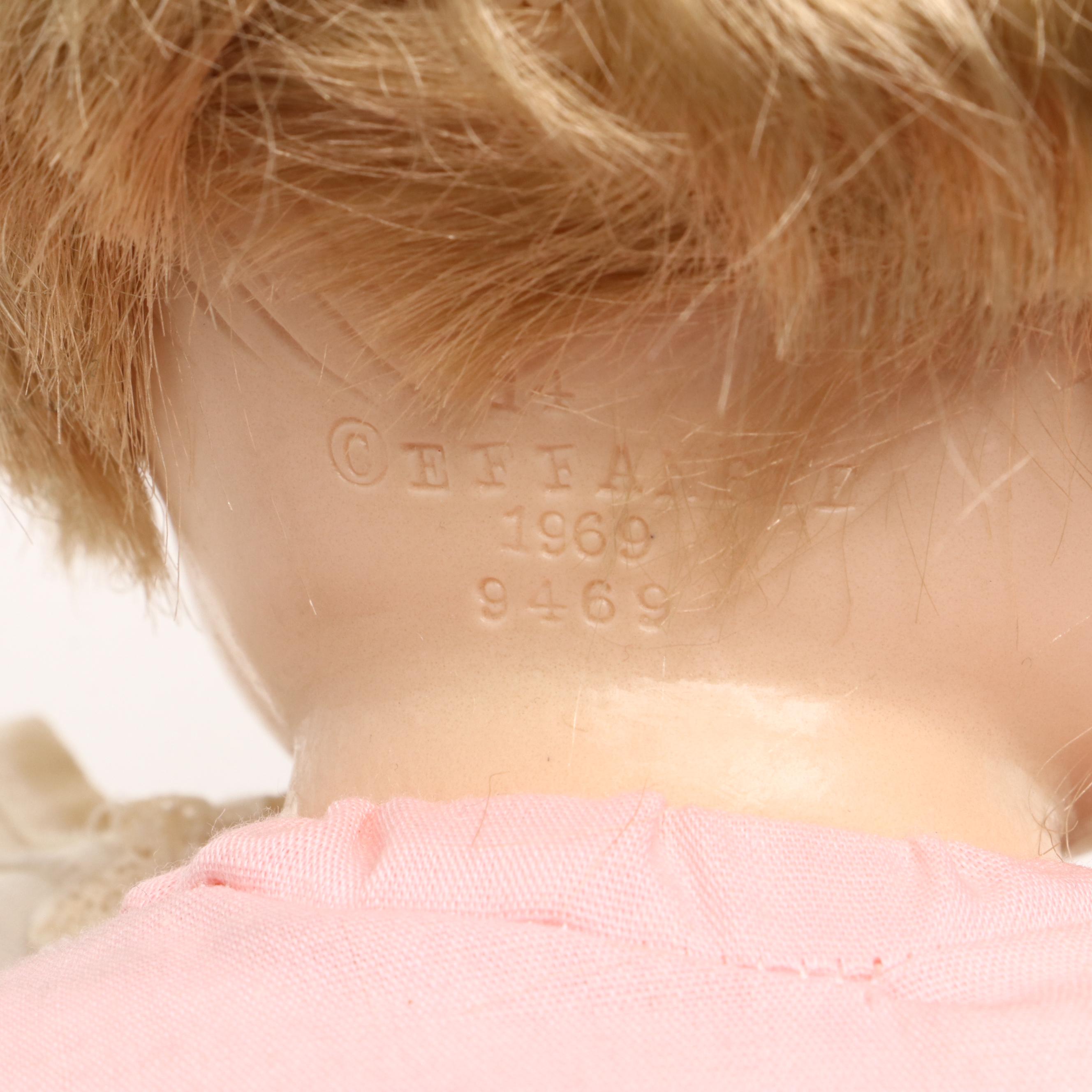 Effanbee "Sweetie Pie" Baby Doll with Victorian Style Bentwood Carriage