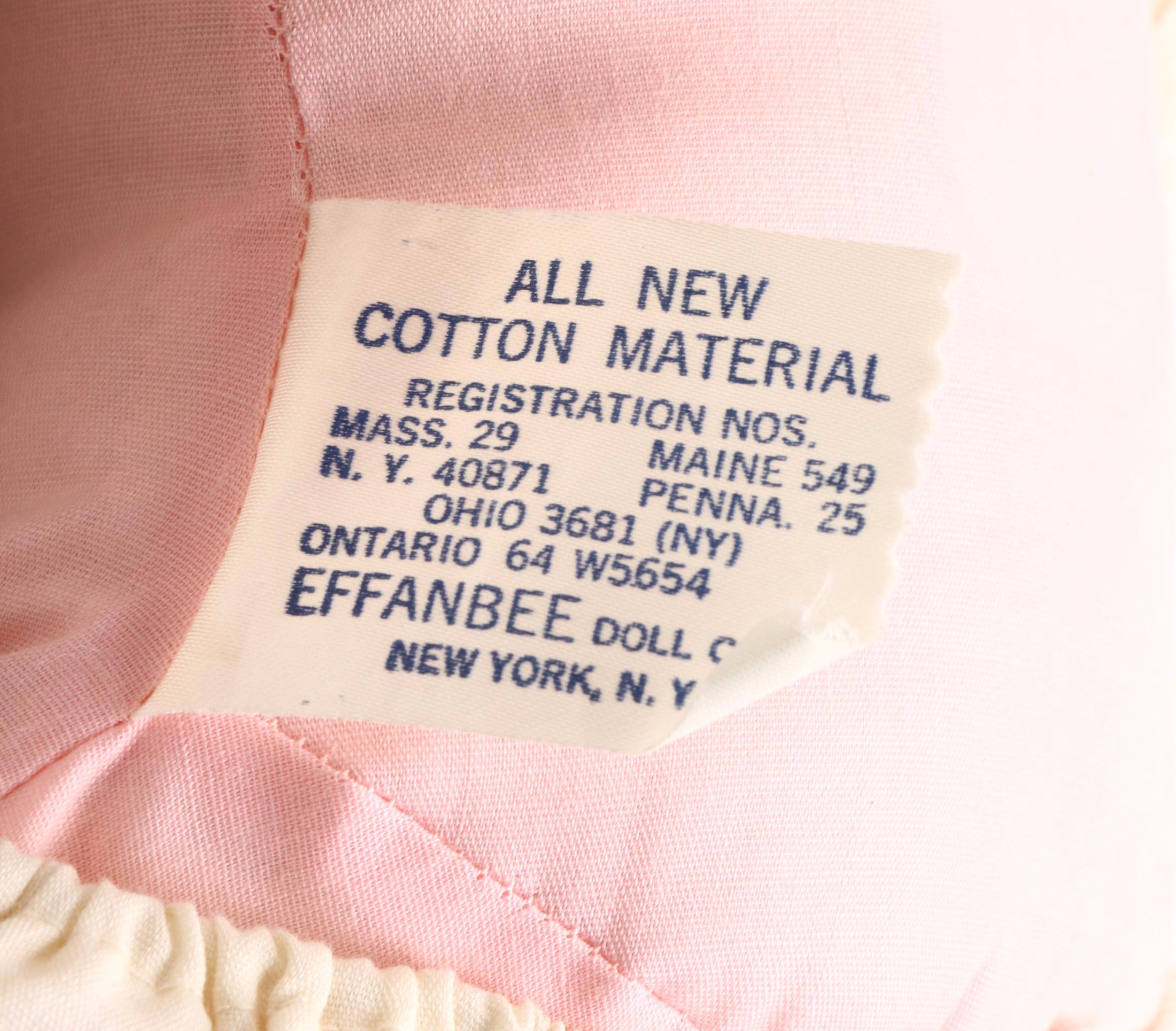 Effanbee "Sweetie Pie" Baby Doll with Victorian Style Bentwood Carriage