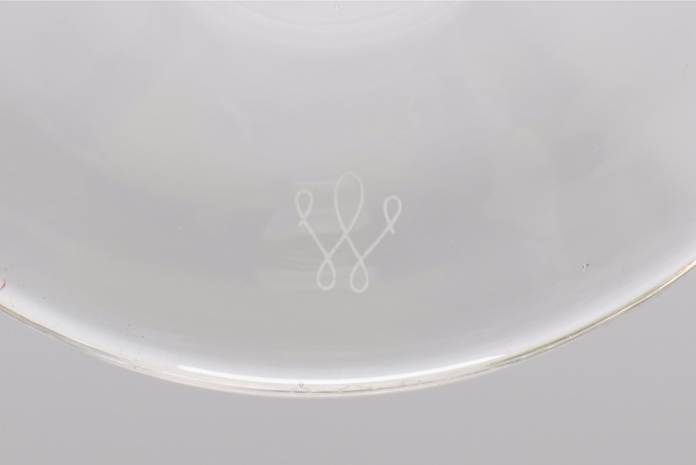 Artland "Gazebo" Green and Clear Glass Water Goblets