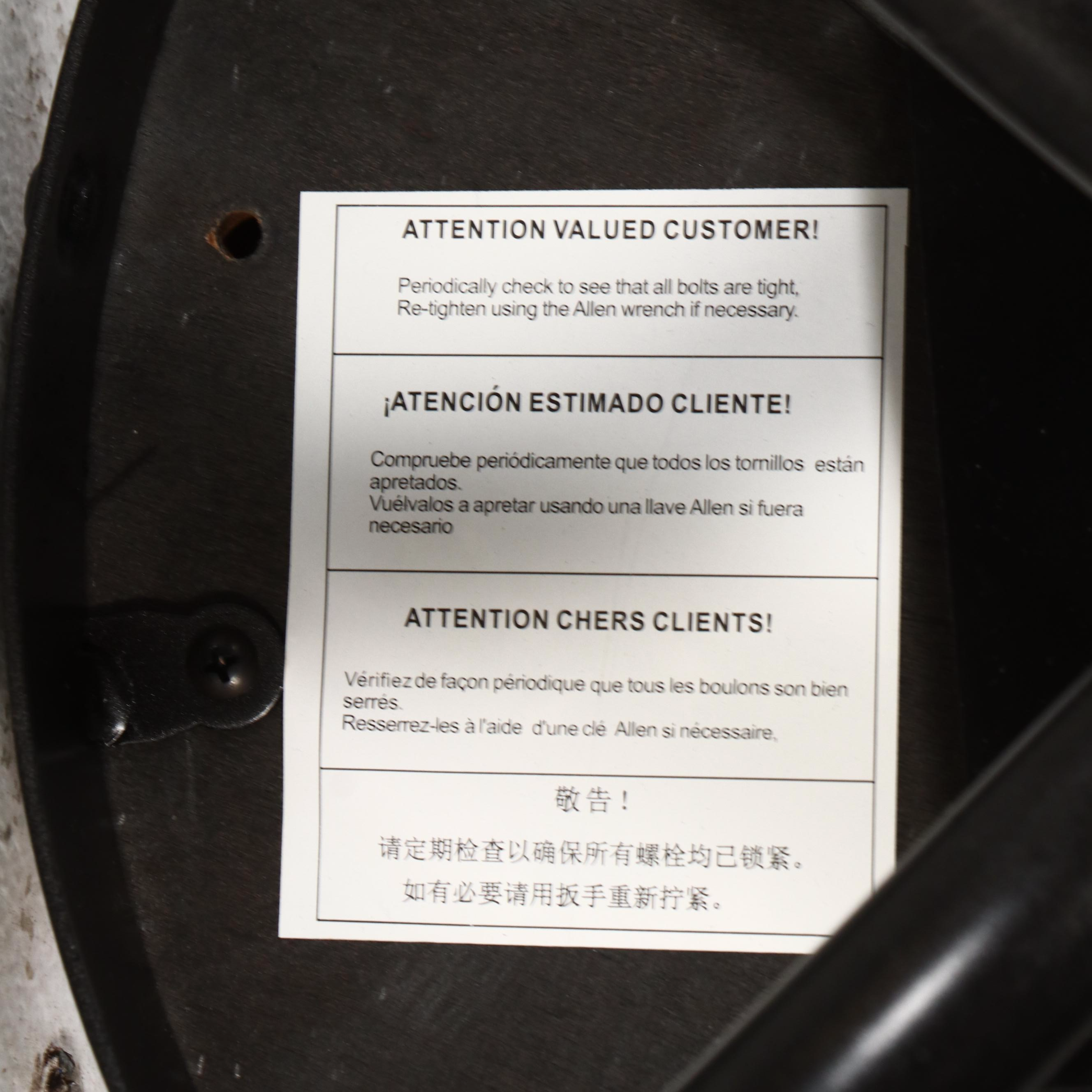 Pair of Ashley Furniture Industrial Style Metal and Oak Finish Stools