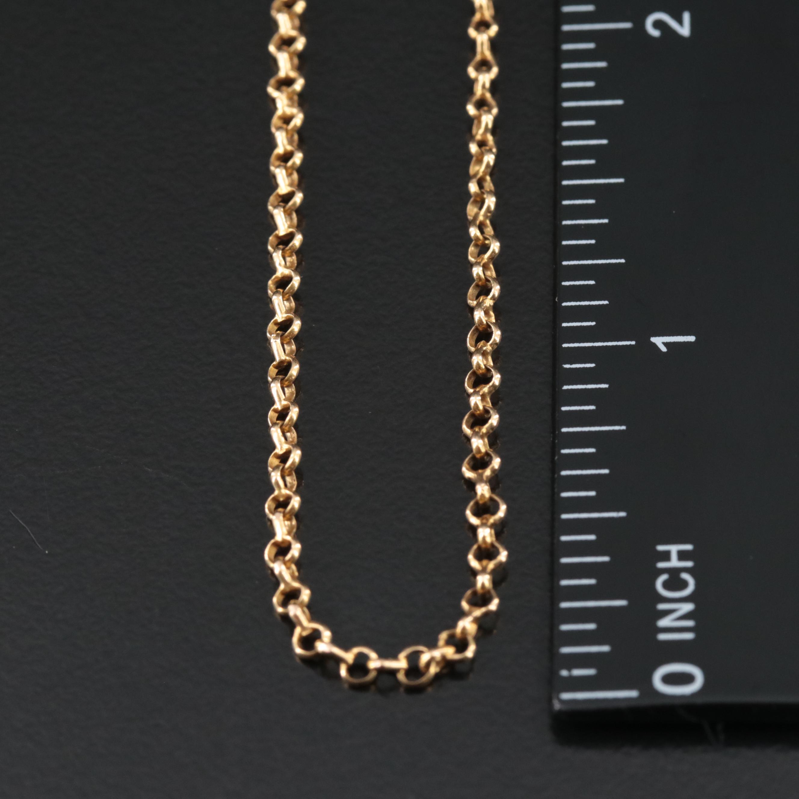 18K Rolo Chain Necklace