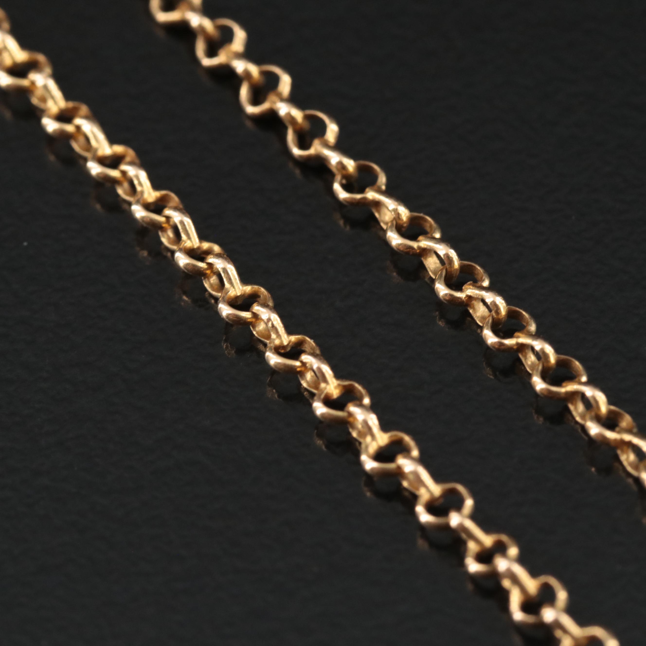 18K Rolo Chain Necklace