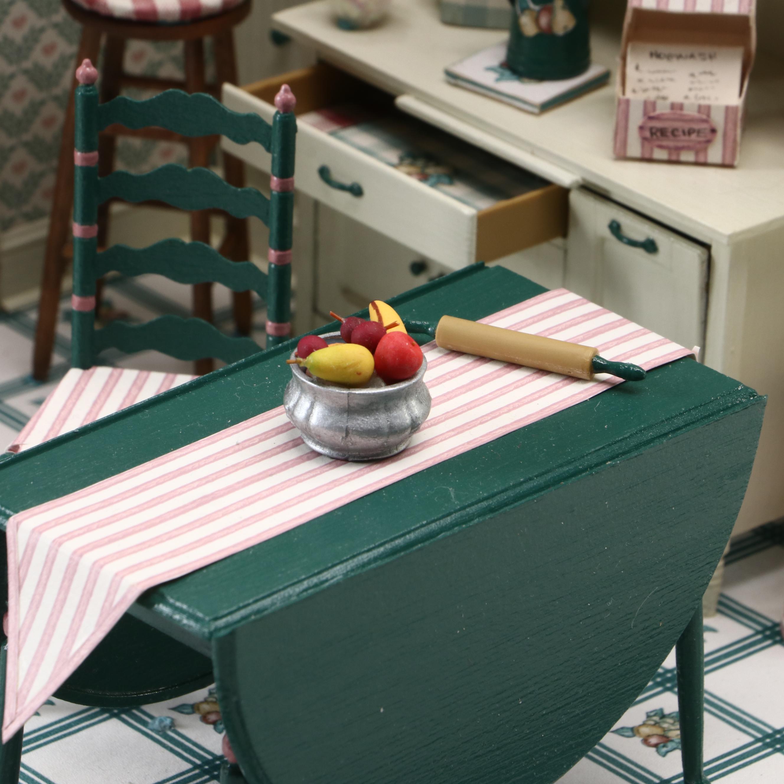 Handcrafted Diorama of Kitchen Scene