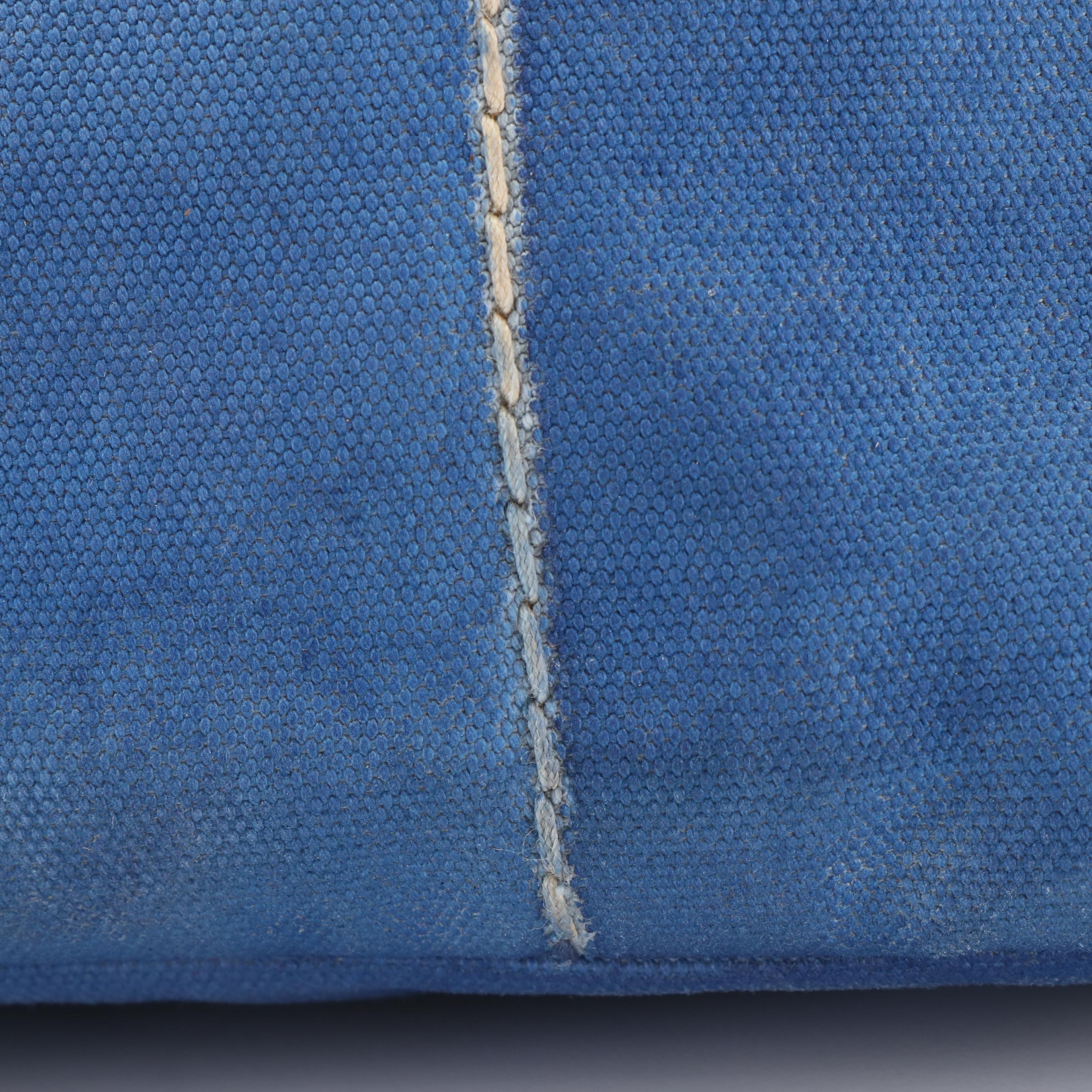 Prada Periwinkle Blue Canapa Logo Tote Bag