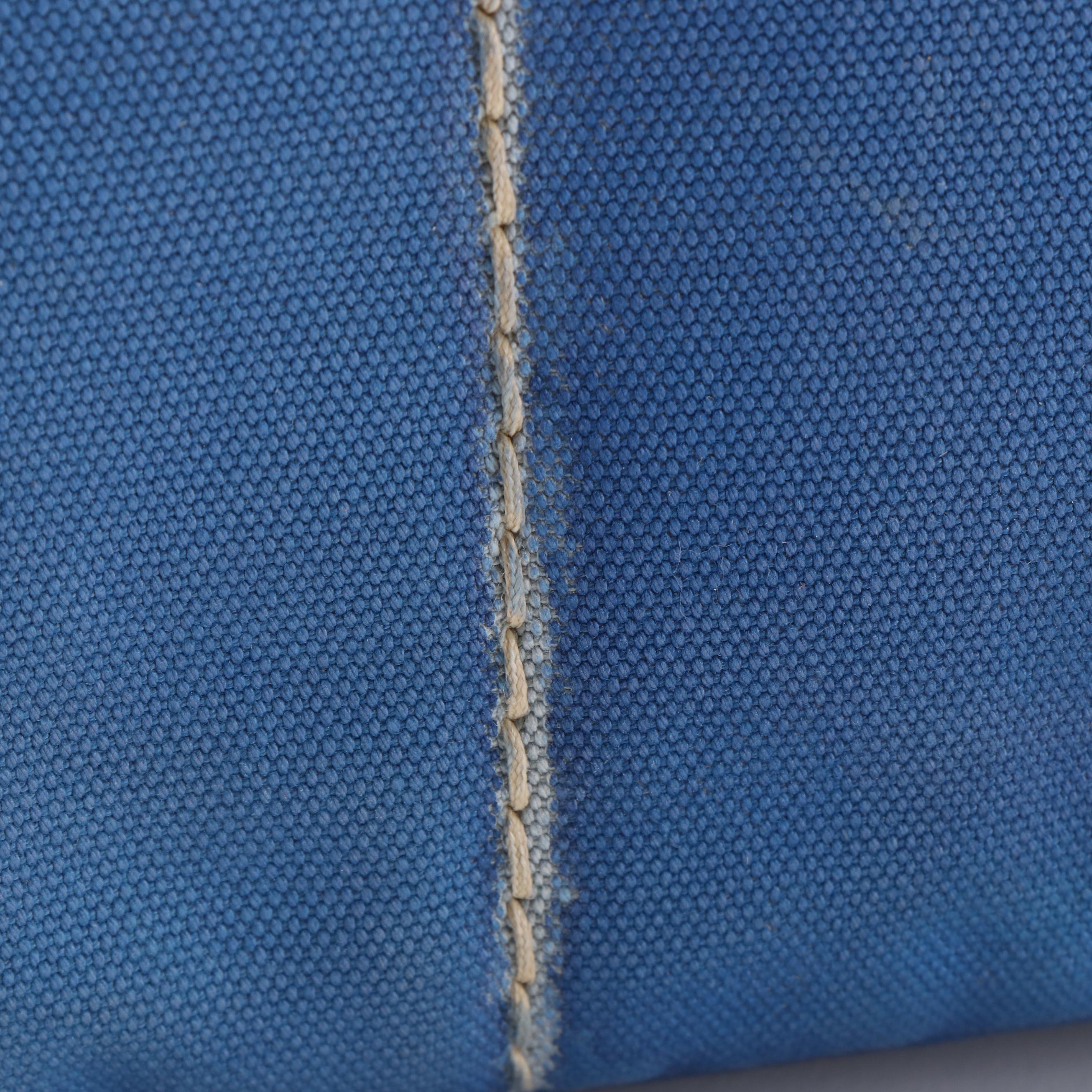 Prada Periwinkle Blue Canapa Logo Tote Bag