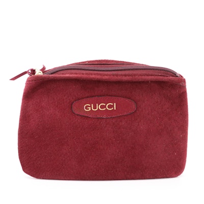 Gucci Pigskin Suede Pouch