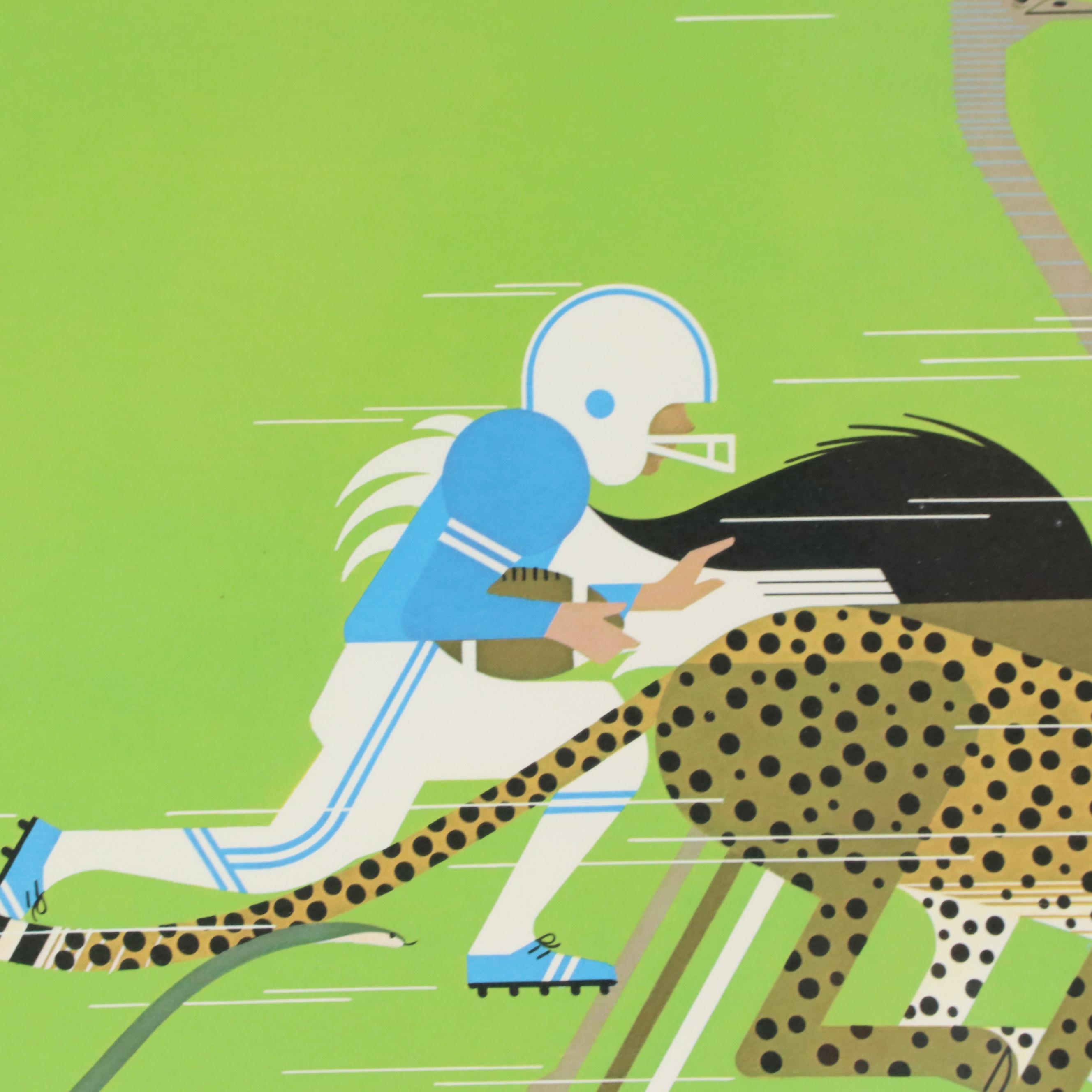 Charley Harper Offset Lithograph "Dream Team"