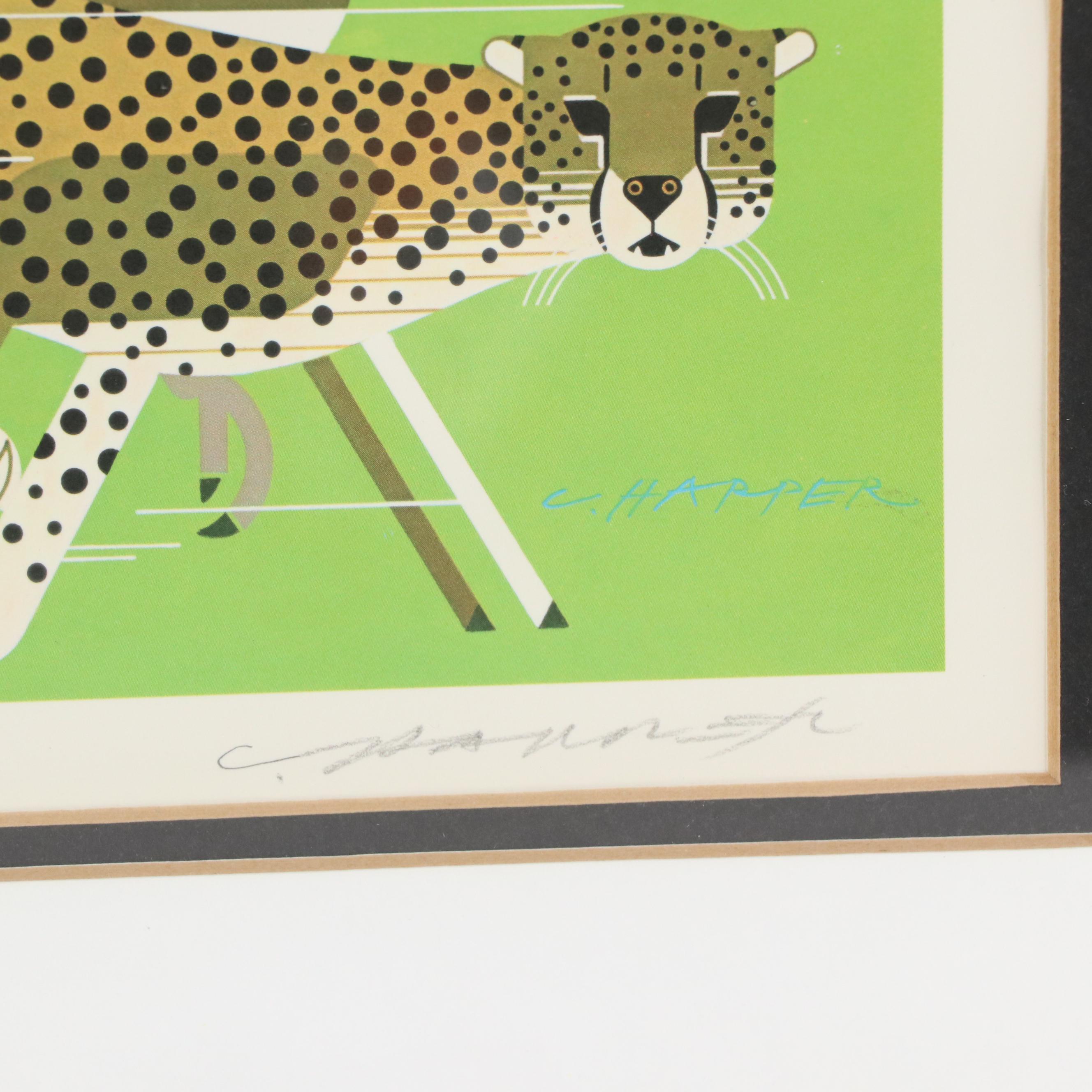 Charley Harper Offset Lithograph "Dream Team"