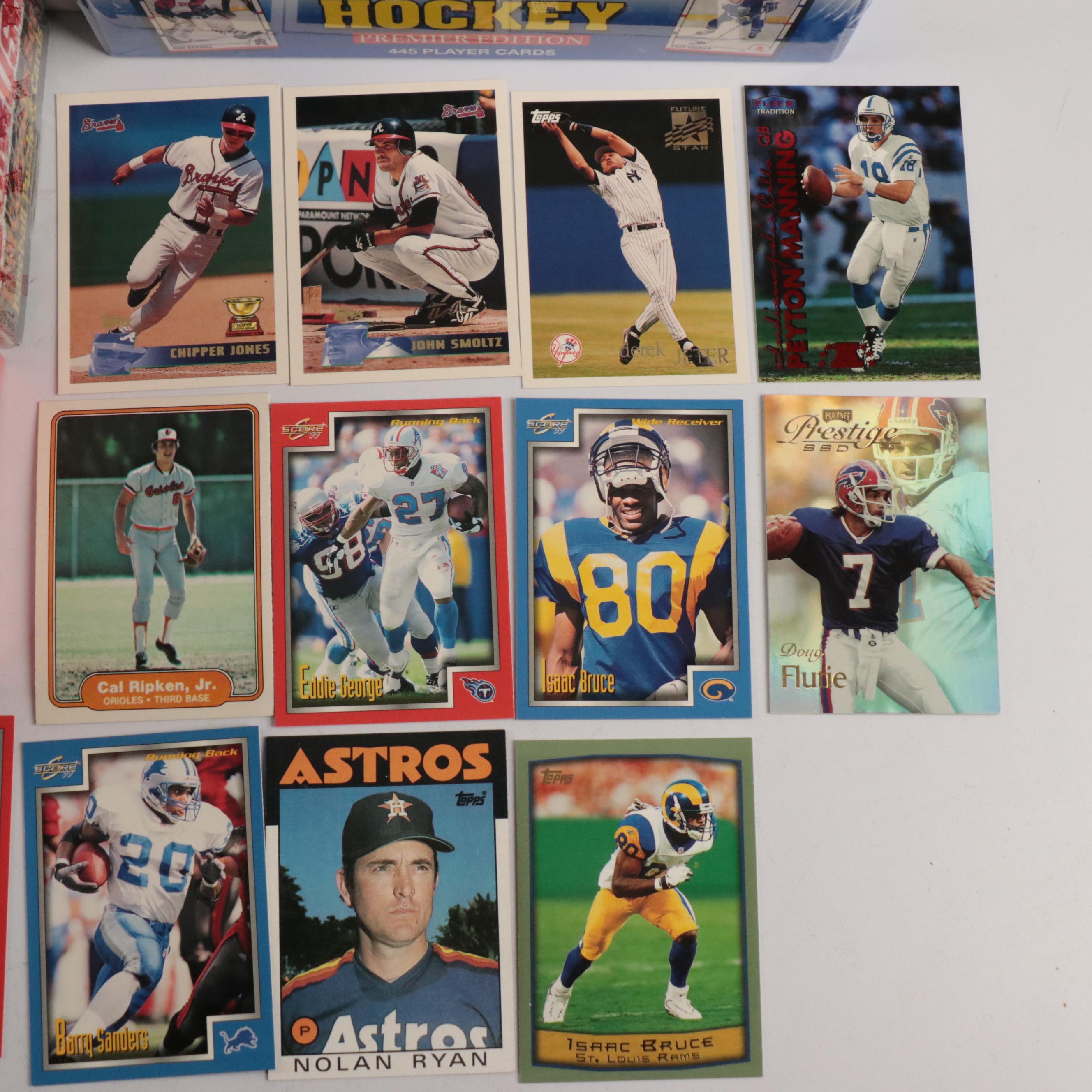 Fleer with Other Sports Cards Featuring Cal Ripken Jr. Rookie, More, 1980s–2000s