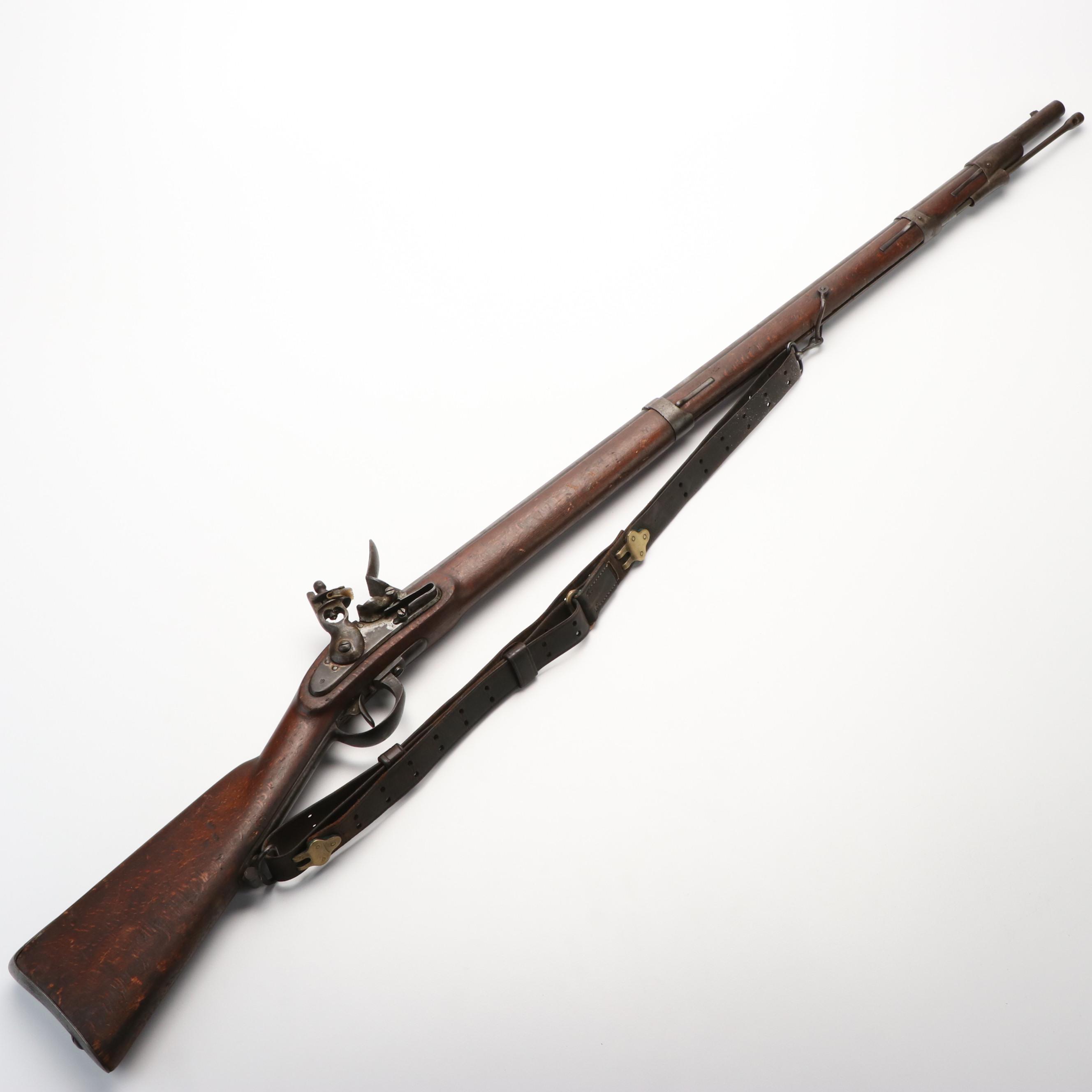 Belgian Fullstock Martial Flintlock Rifle