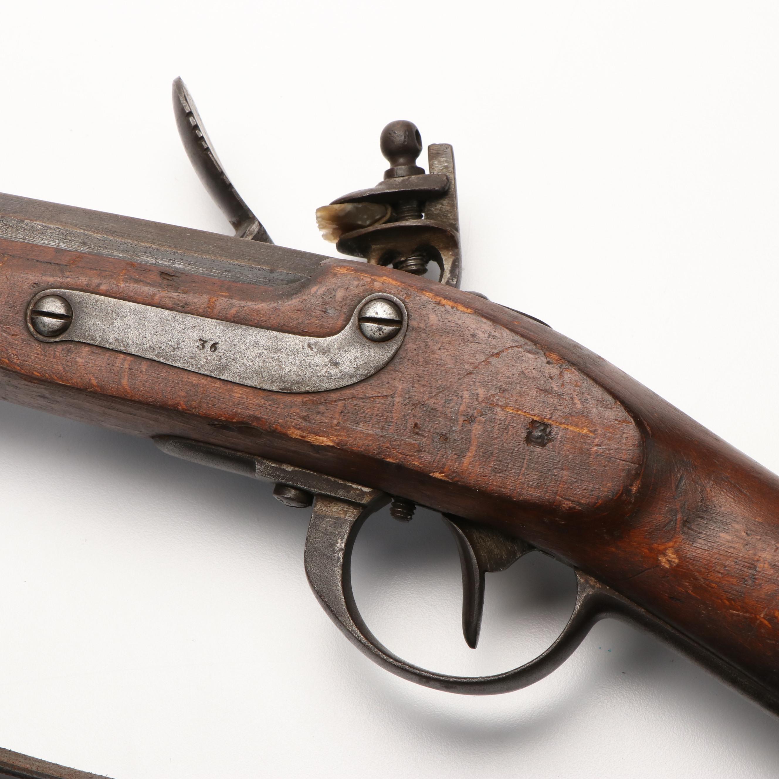 Belgian Fullstock Martial Flintlock Rifle