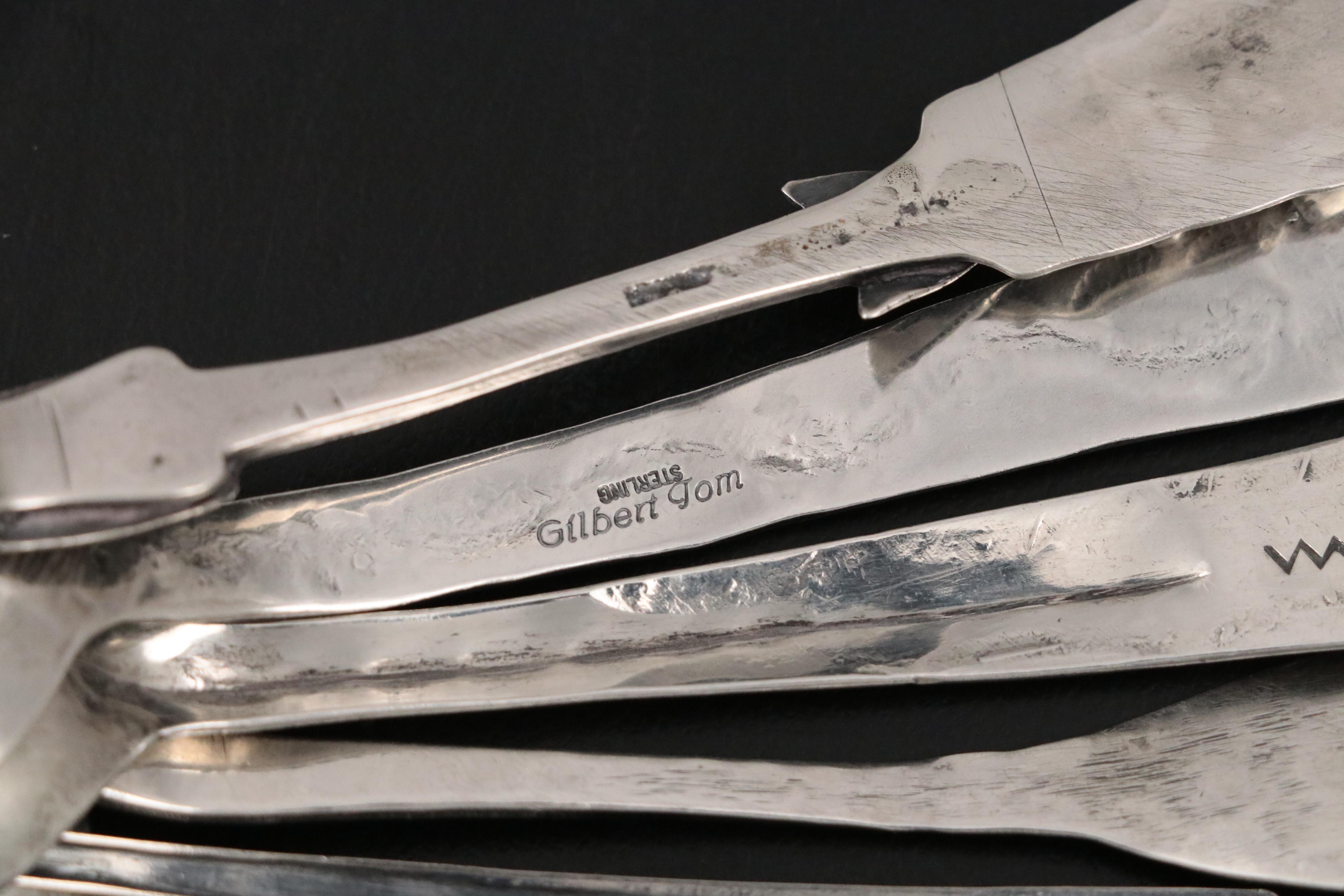 Gilbert Tom and More Southwestern Sterling, 800 Silver, and Base Metal Spoons