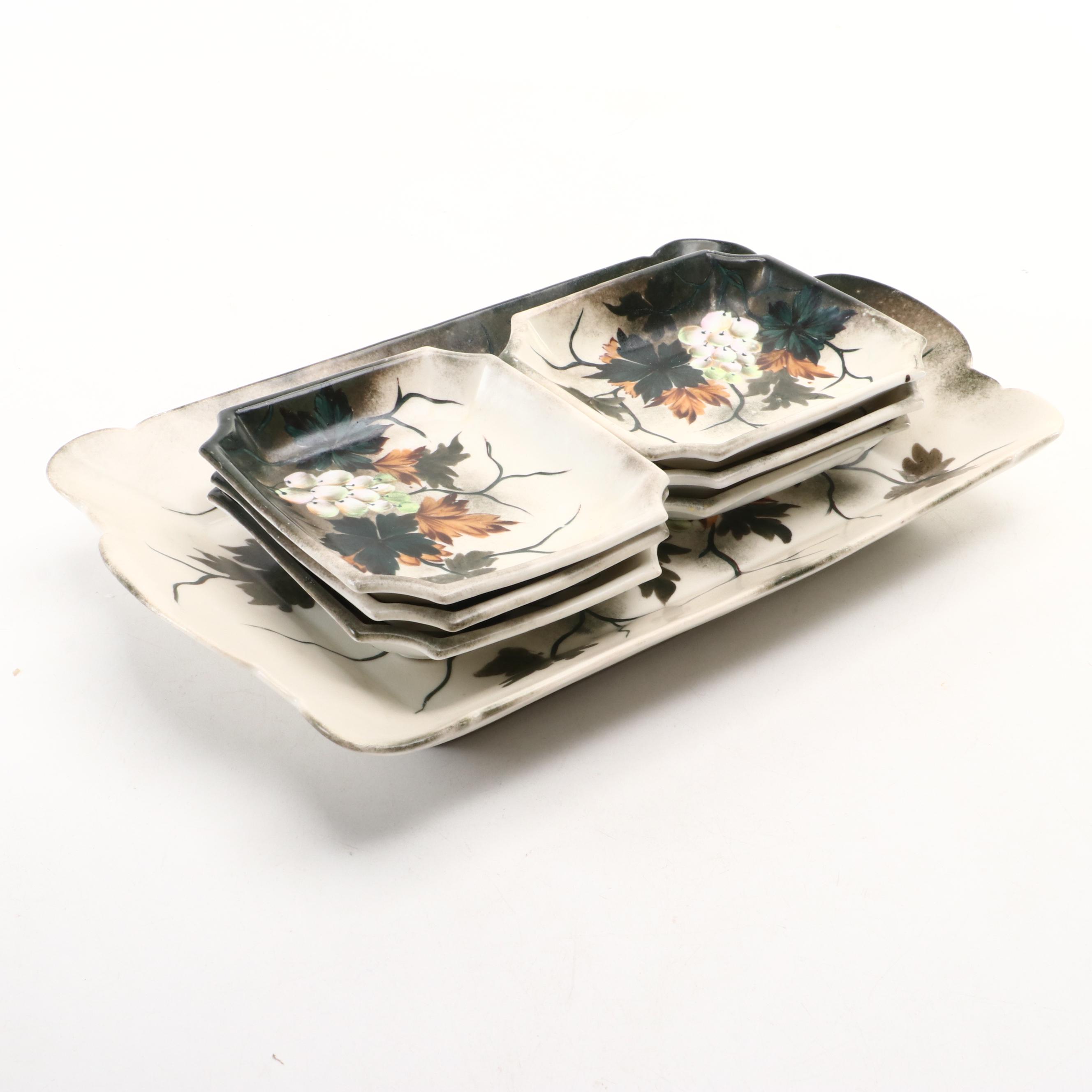 Erdmann Schlegelmilch Porcelain Dish Set with Other Appetizer Dishes