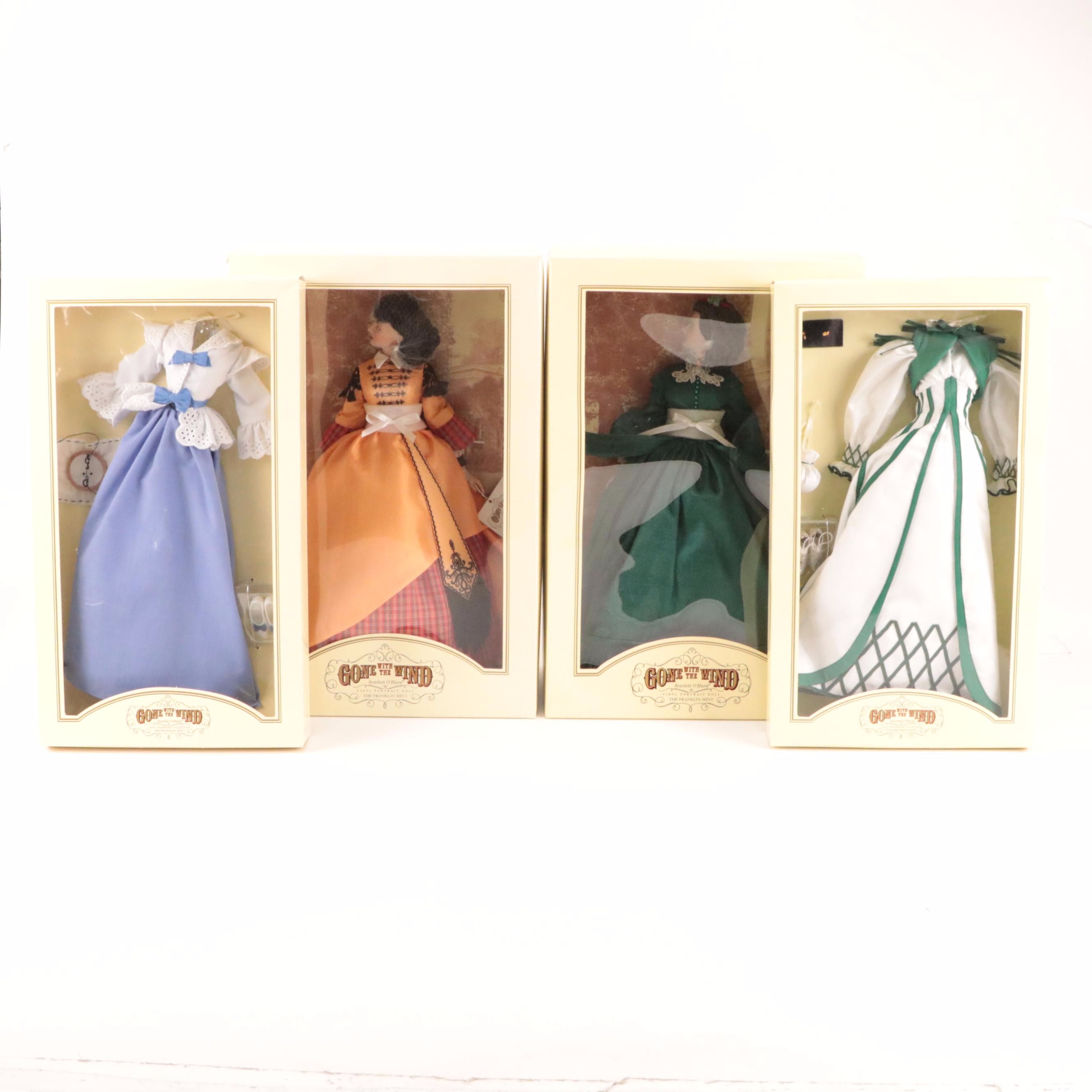 Franklin Mint Doll Wardrobe Collection "Gone with the Wind" Dolls and Dresses
