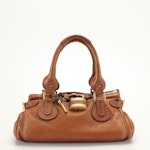 Chloé Paddington Satchel Handbag in Brown Leather