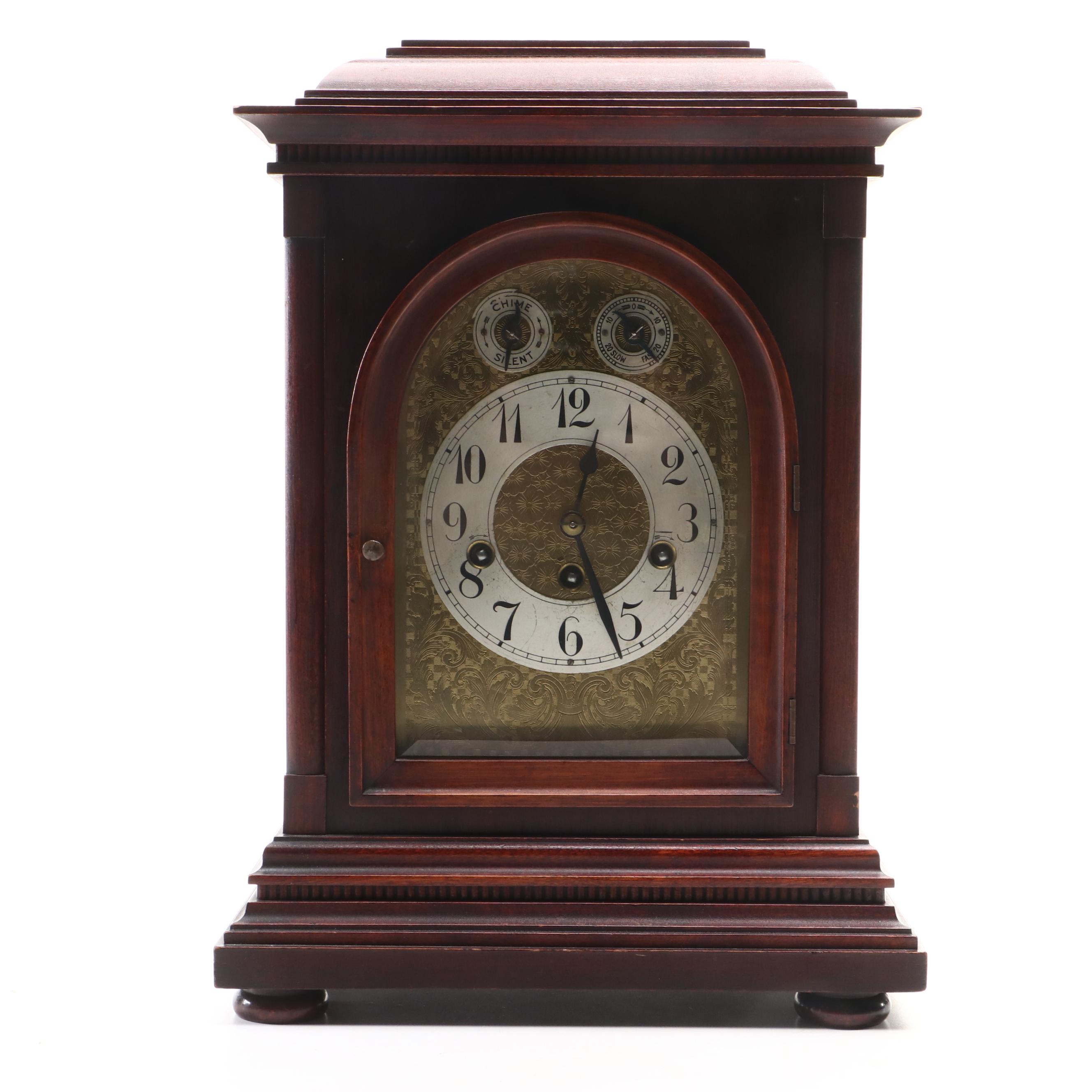 Junghans German Wooden Bracket Clock, Early 20th Century