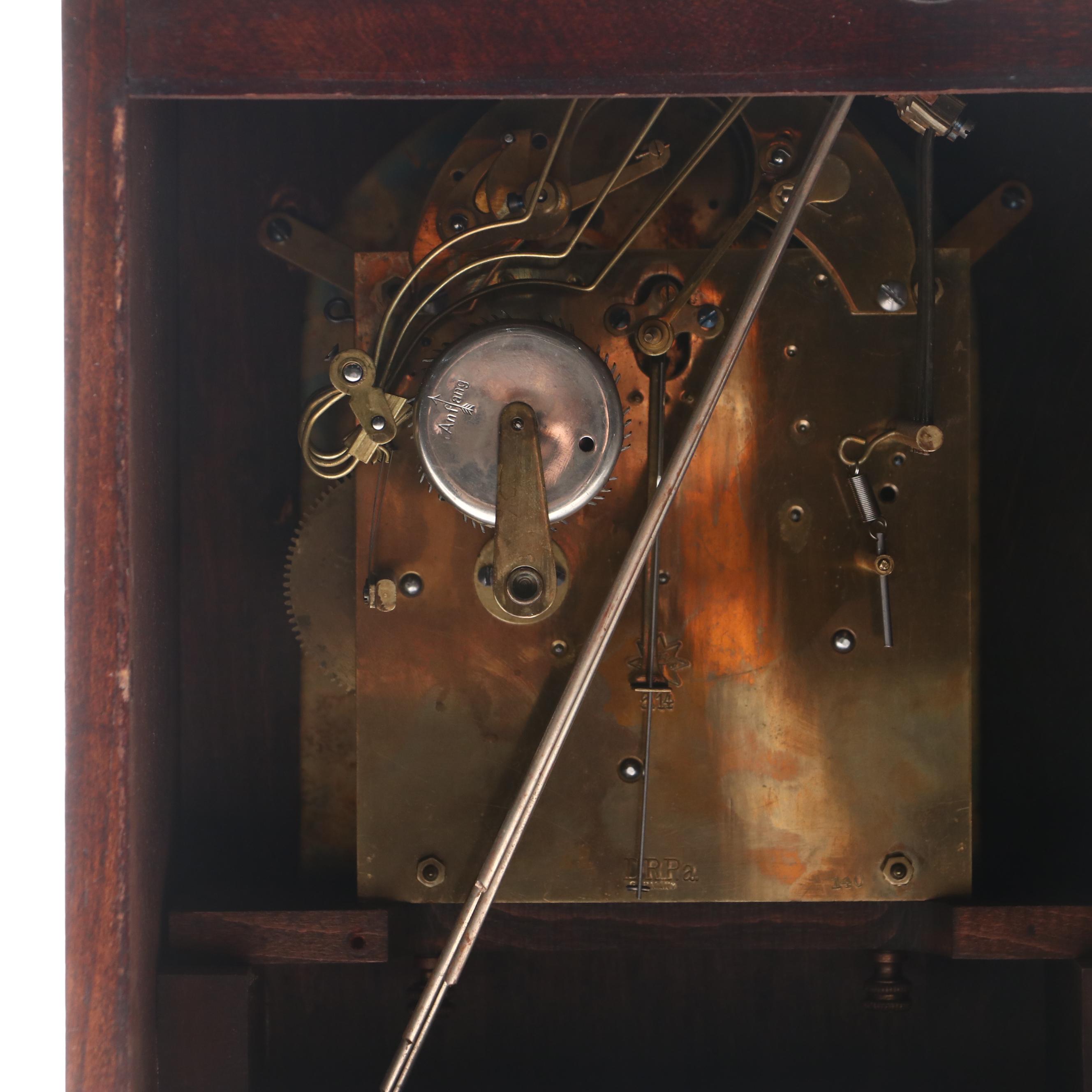 Junghans German Wooden Bracket Clock, Early 20th Century