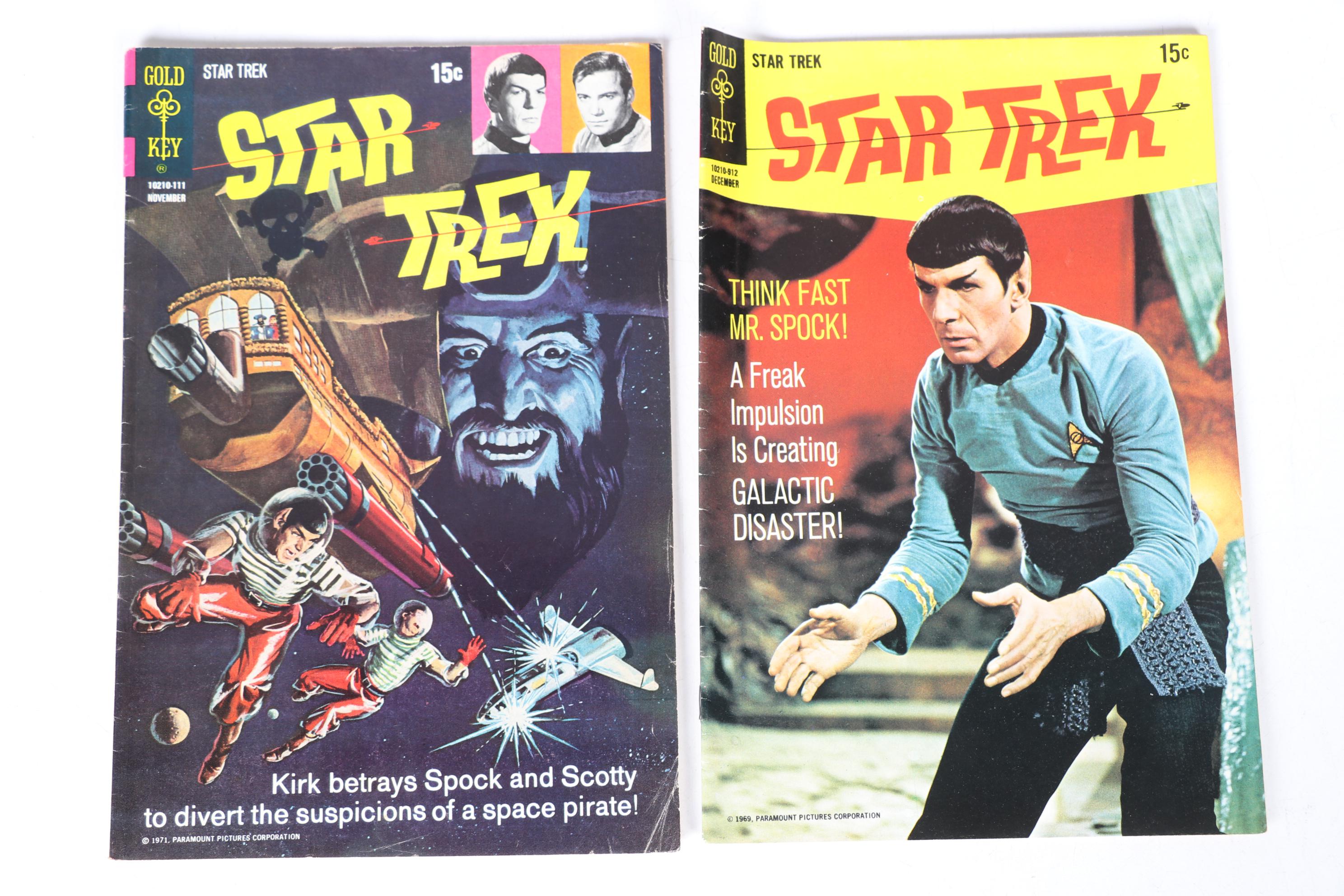 Silver Age Gold Key Comics "Star Trek" Featuring Issues 2, 3 & 4 With More