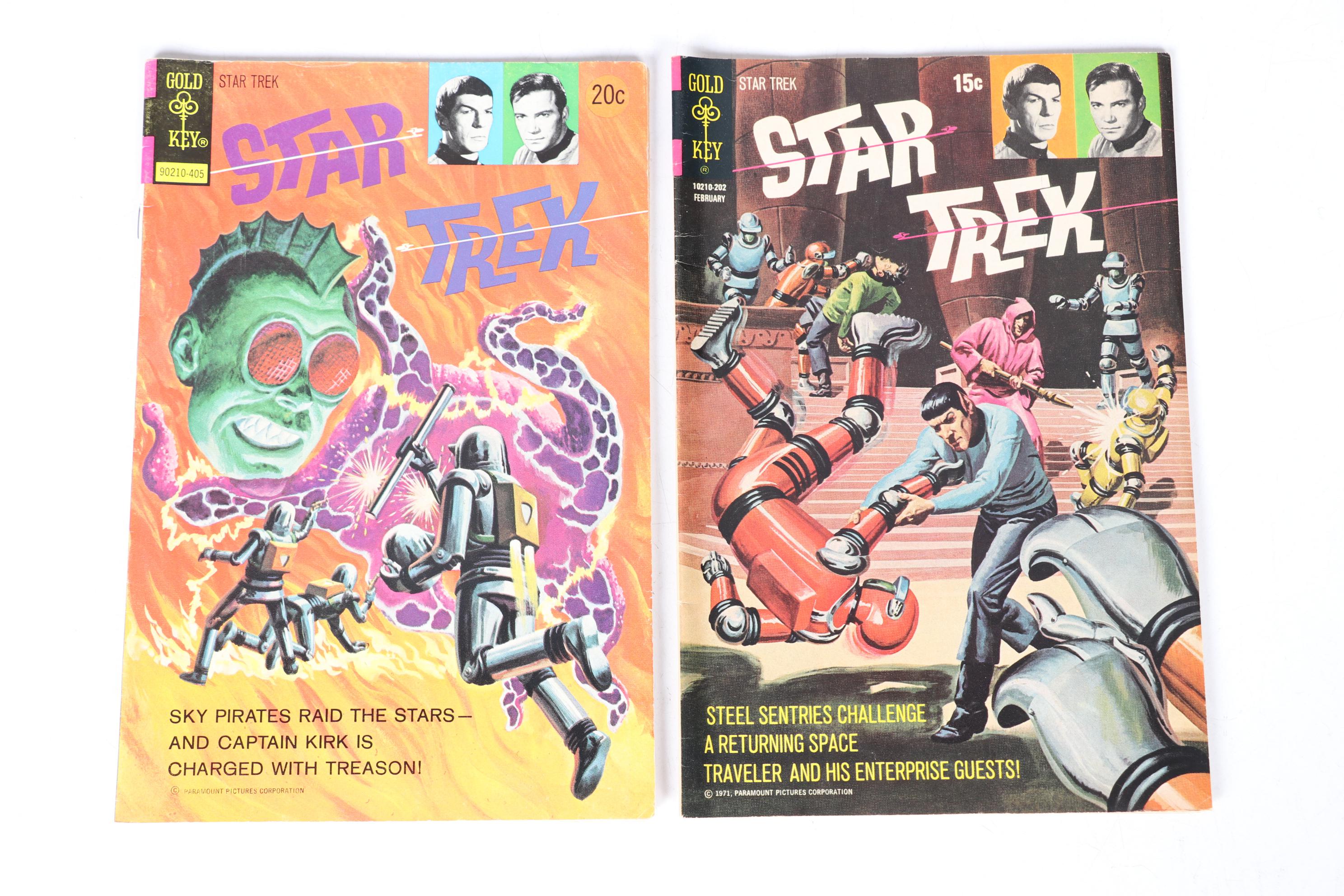 Silver Age Gold Key Comics "Star Trek" Featuring Issues 2, 3 & 4 With More