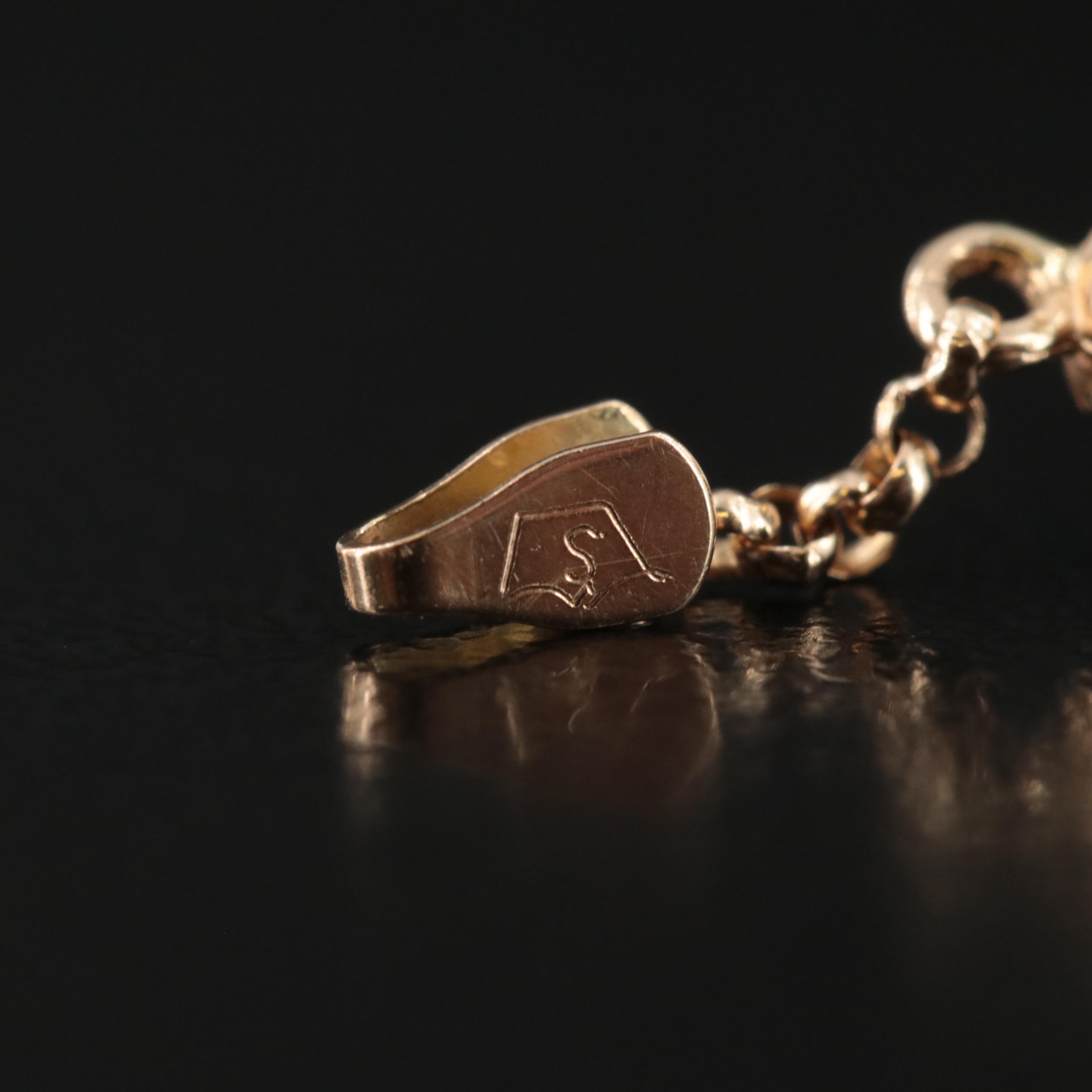 14K Pearl Station Bracelet