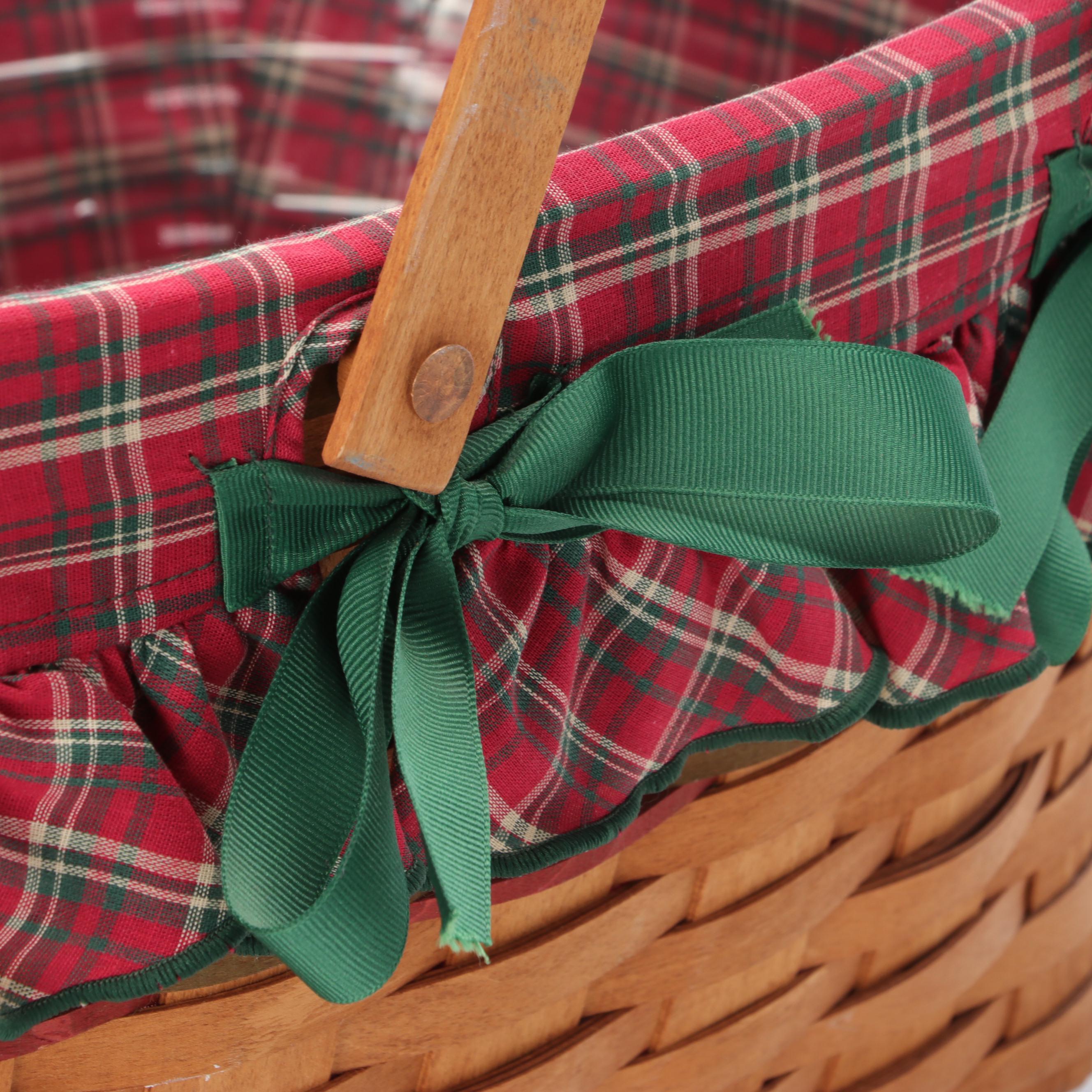 Longaberger Handmade Woven Maple Baskets, 1990s