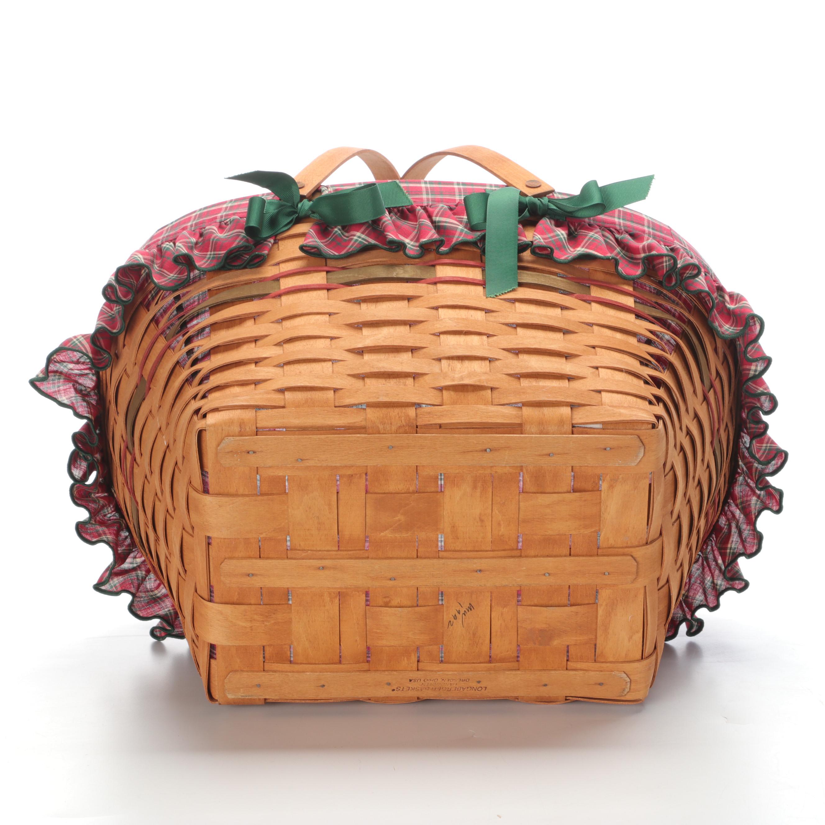 Longaberger Handmade Woven Maple Baskets, 1990s