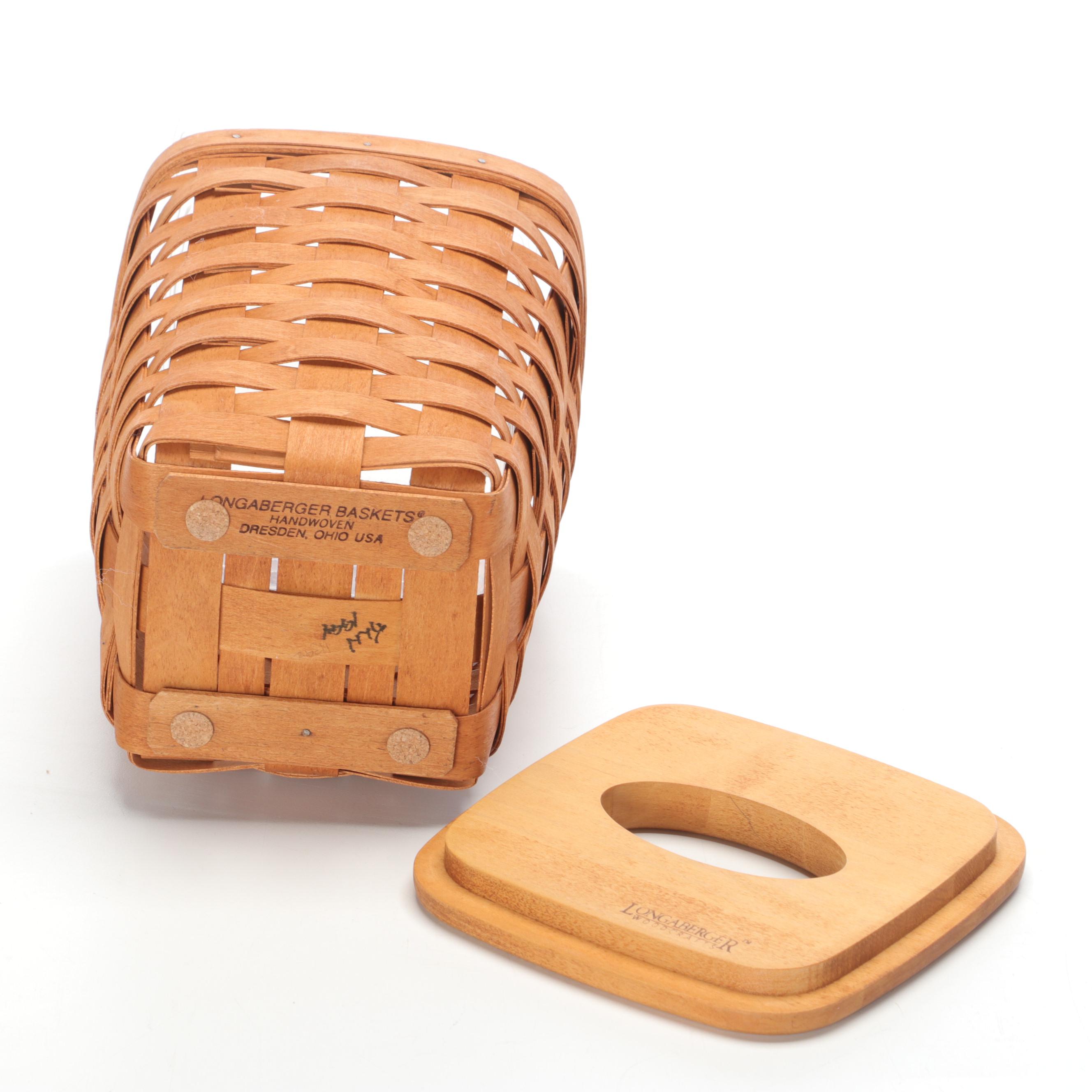 Longaberger Handmade Woven Maple Baskets, 1990s