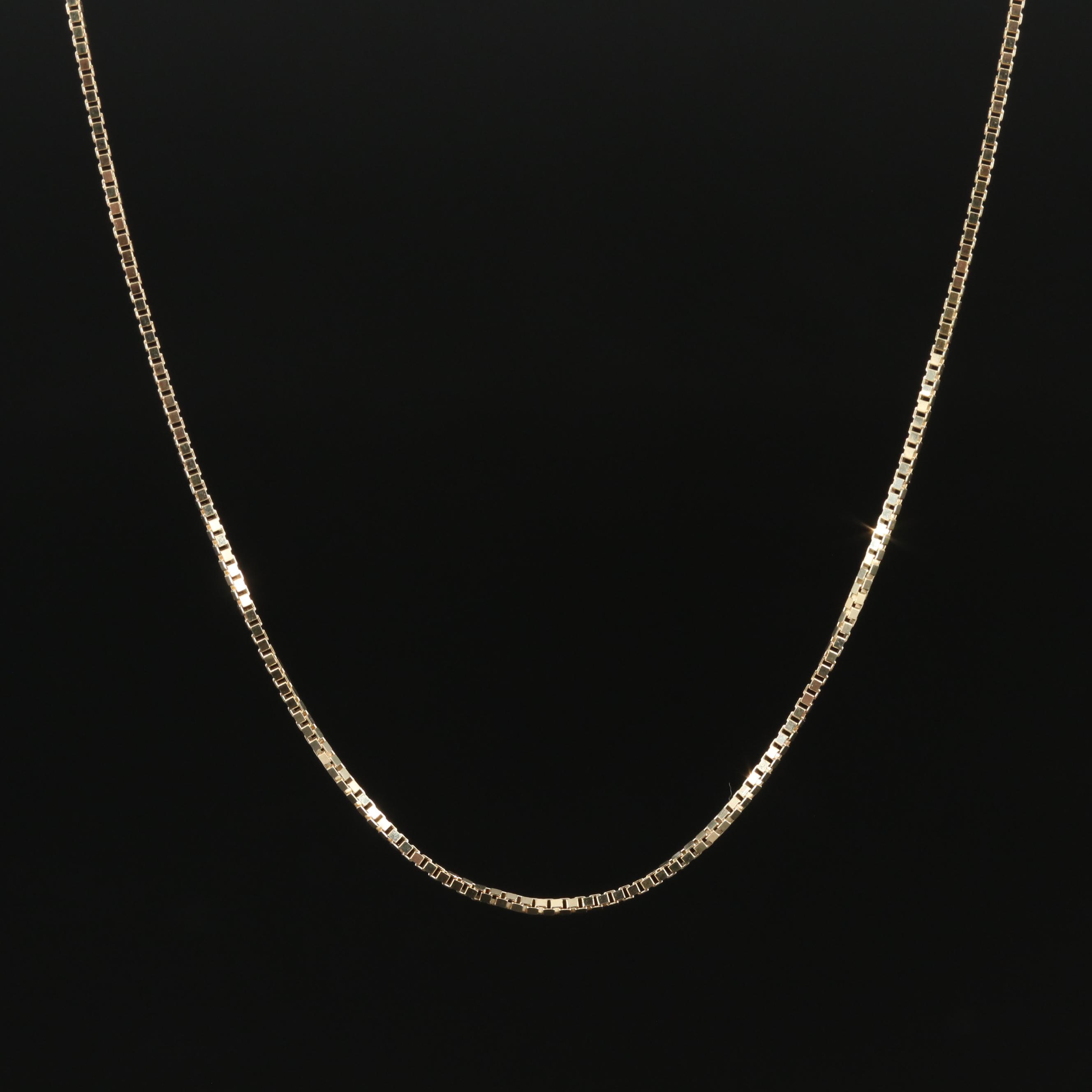 14K Box Chain
