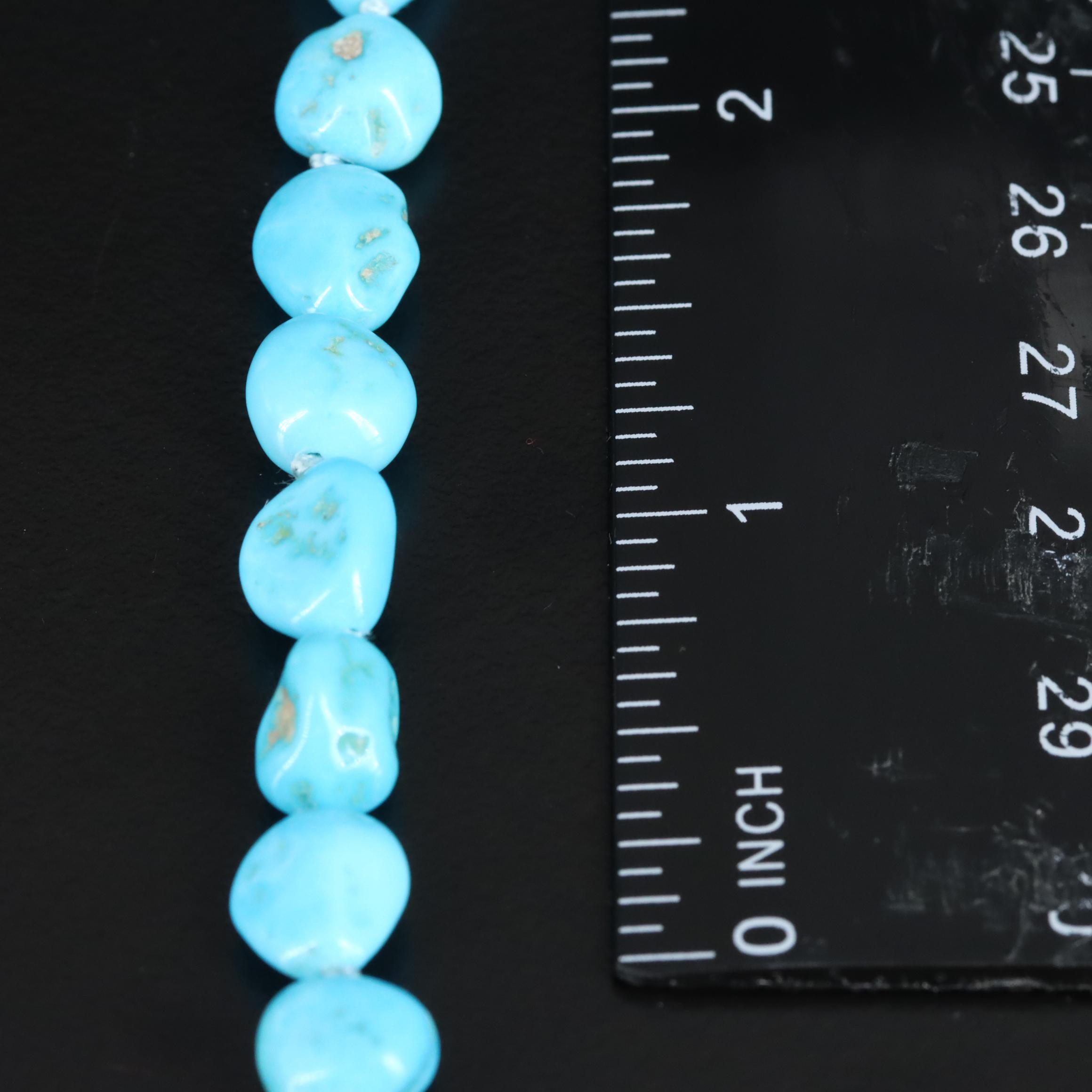 Turquoise Bracelet with 14K Clasp