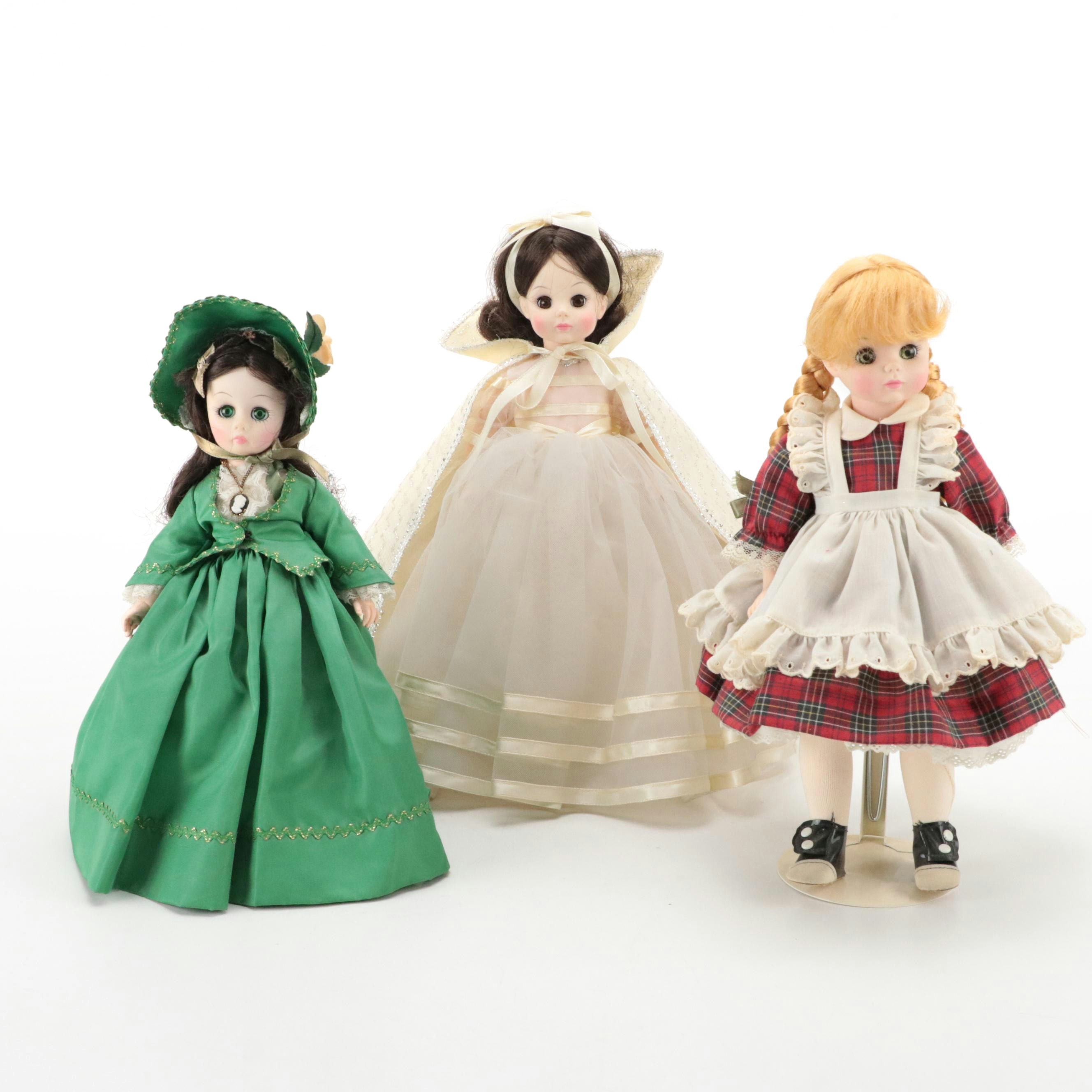 Madame Alexander "McGuffey Ana," "Scarlett," and "Snow White", Late 20th C.