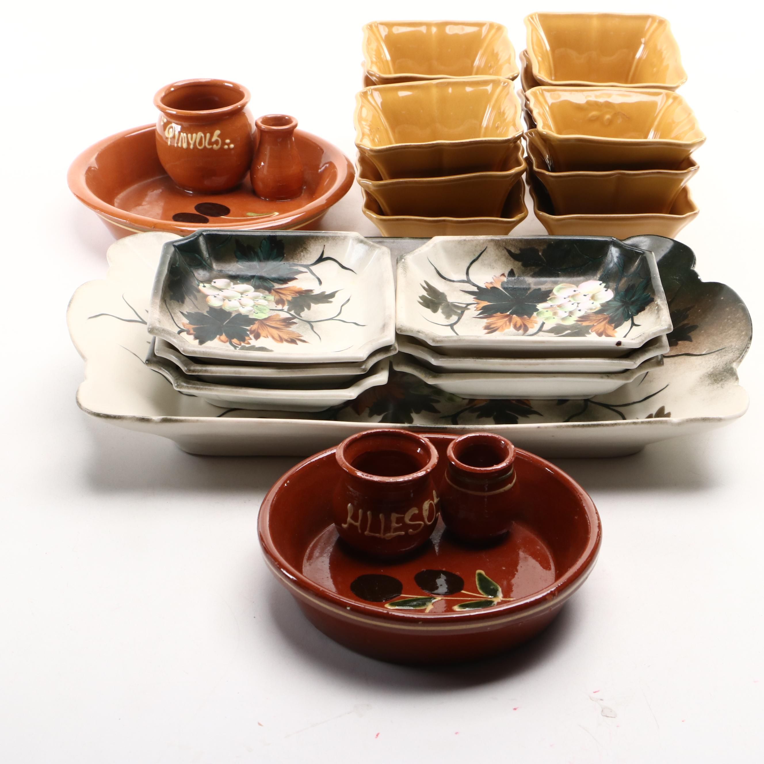 Erdmann Schlegelmilch Porcelain Dish Set with Other Appetizer Dishes