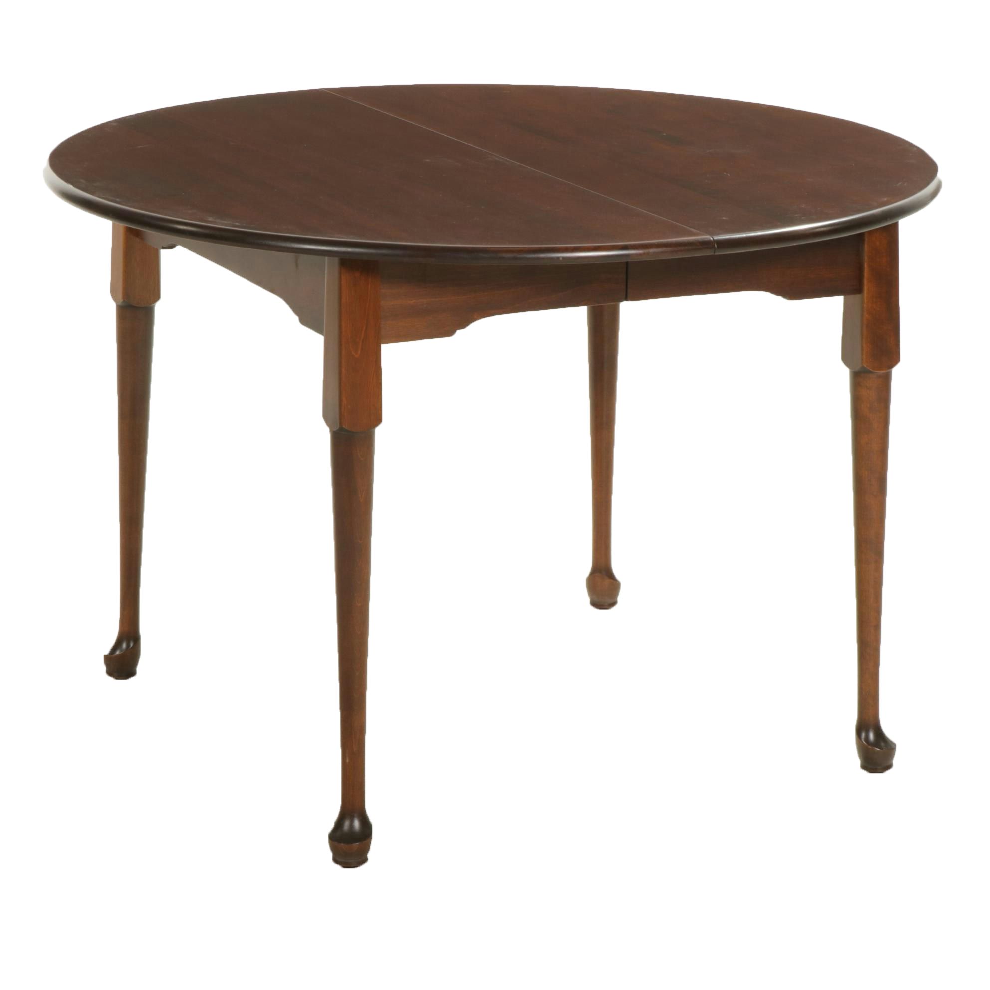 Queen Anne Style Cherry Extension Dining Table