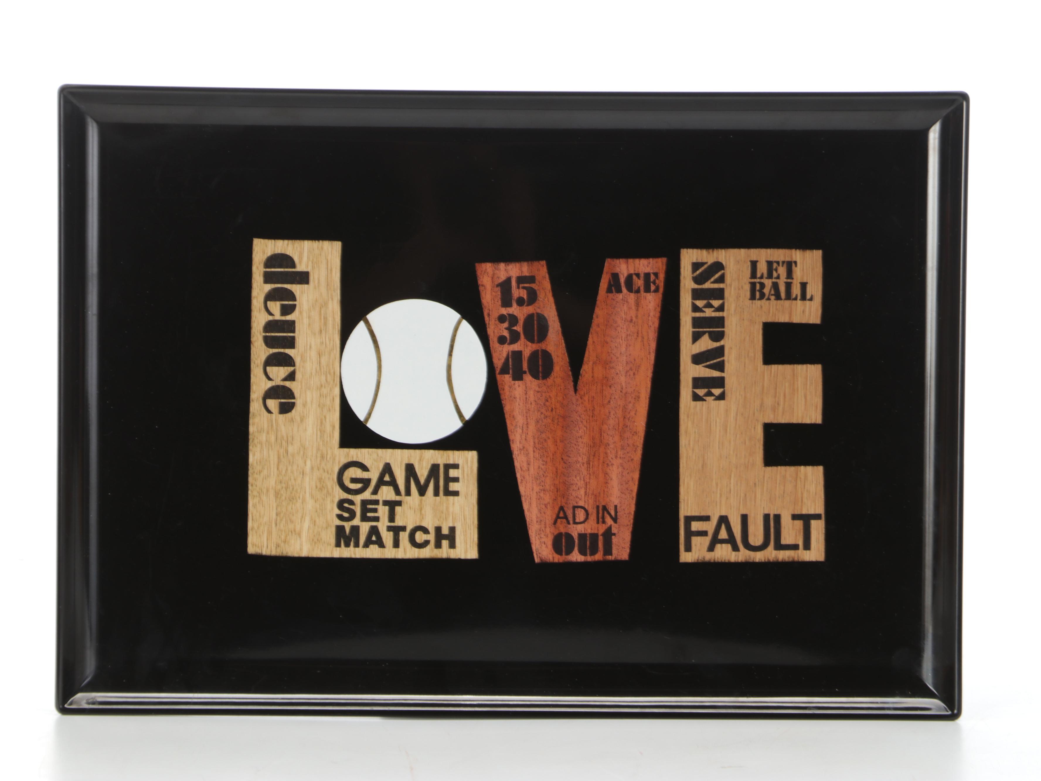 Levenger Wood Footstool with Uncommon Goods Wood Two-Tier Dish and More