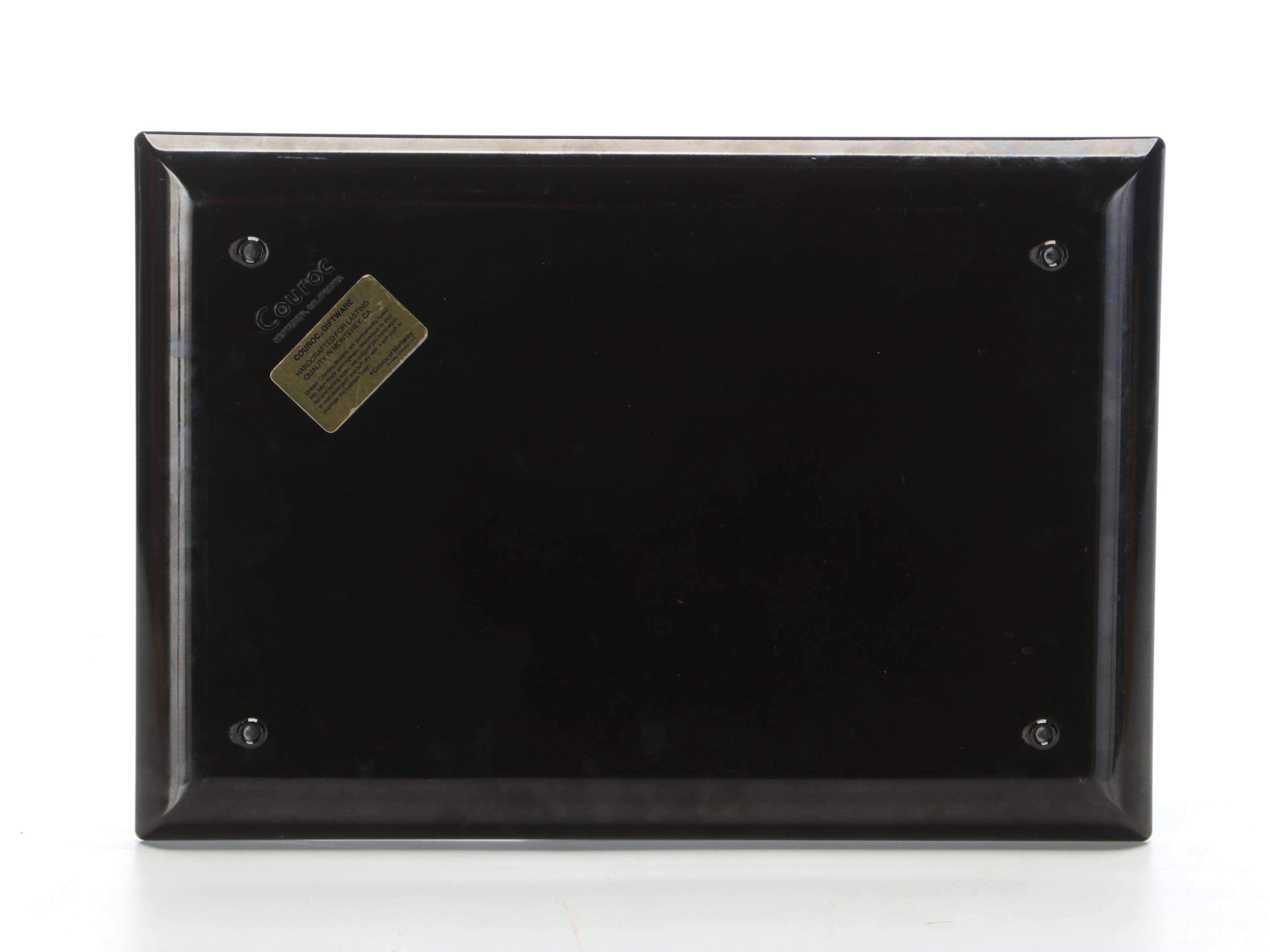 Levenger Wood Footstool with Uncommon Goods Wood Two-Tier Dish and More