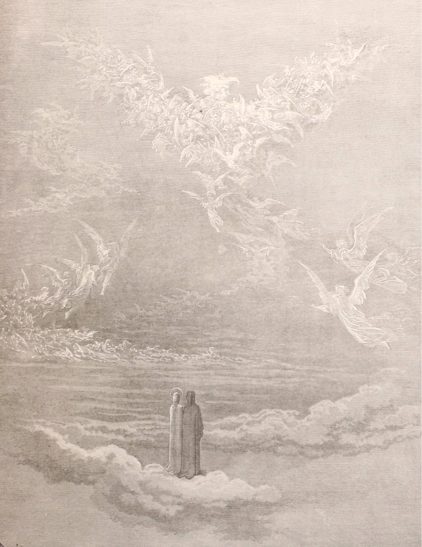 Gustave Doré Illustrated "Purgatory and Paradise" by Dante Alighieri, 1886