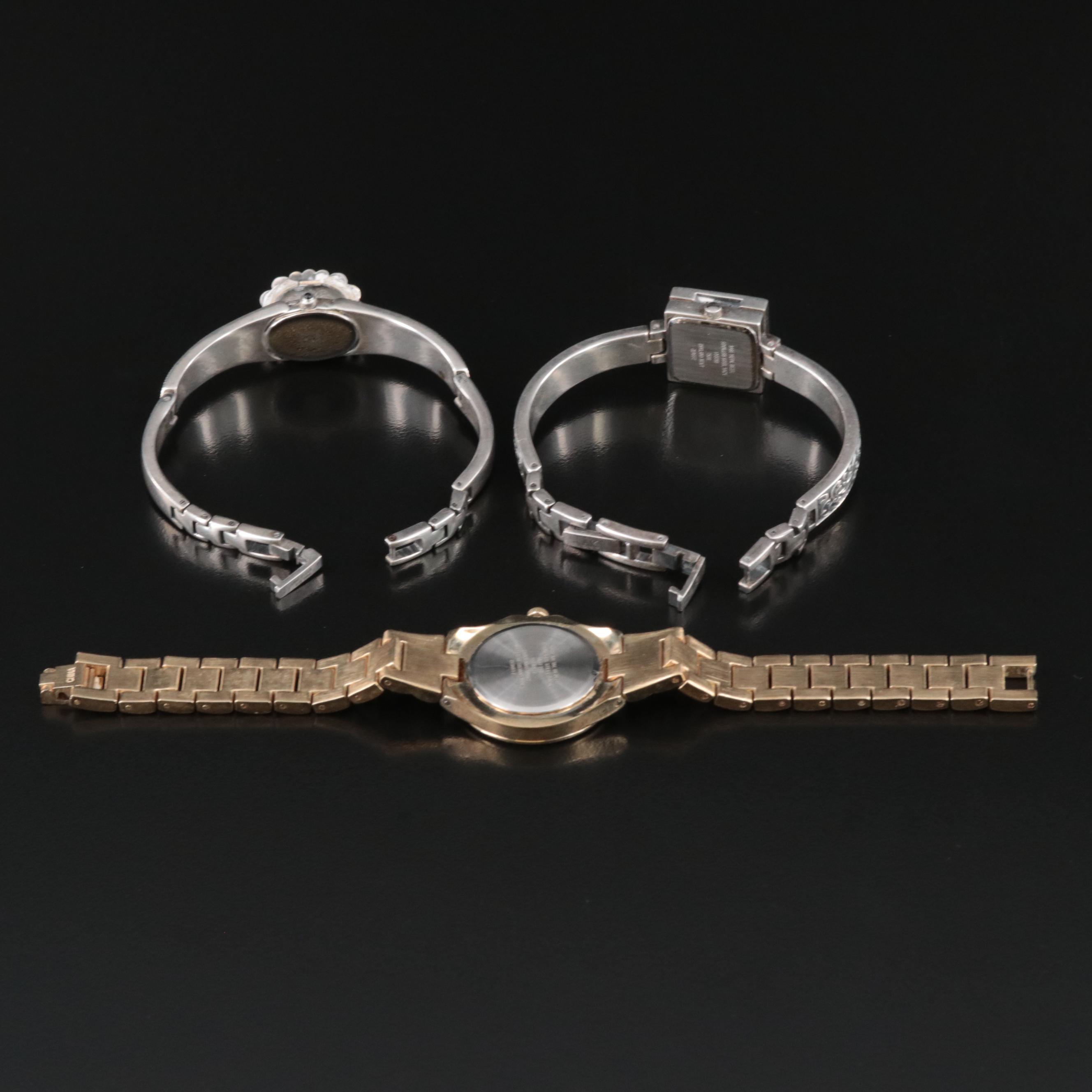 Selection of Anne Klein Crystal Bezel and Hidden Dial Quartz Watches