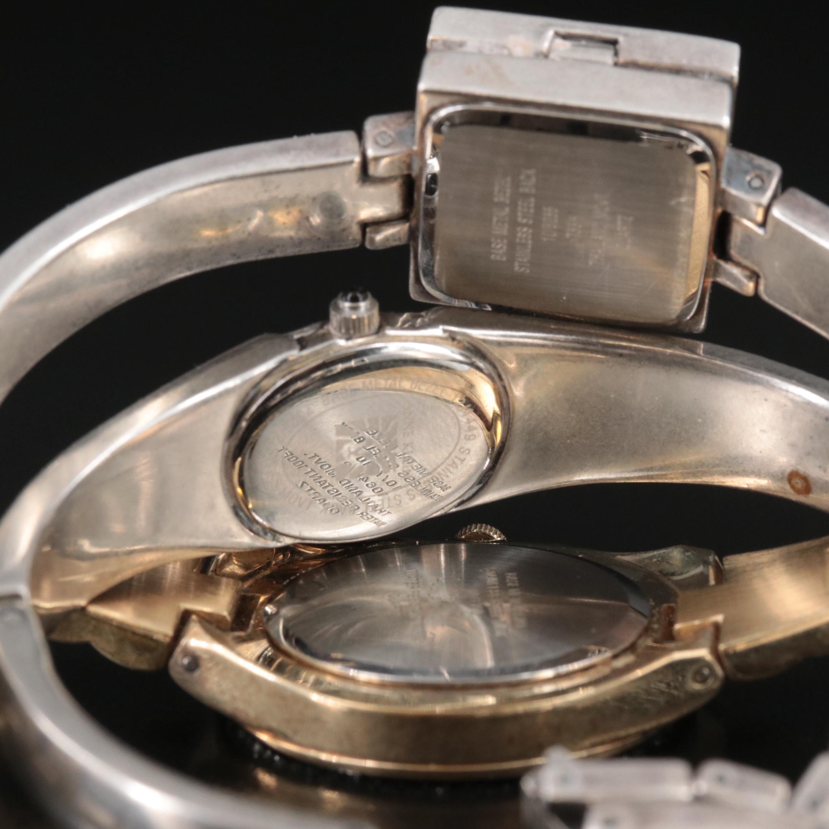 Selection of Anne Klein Crystal Bezel and Hidden Dial Quartz Watches