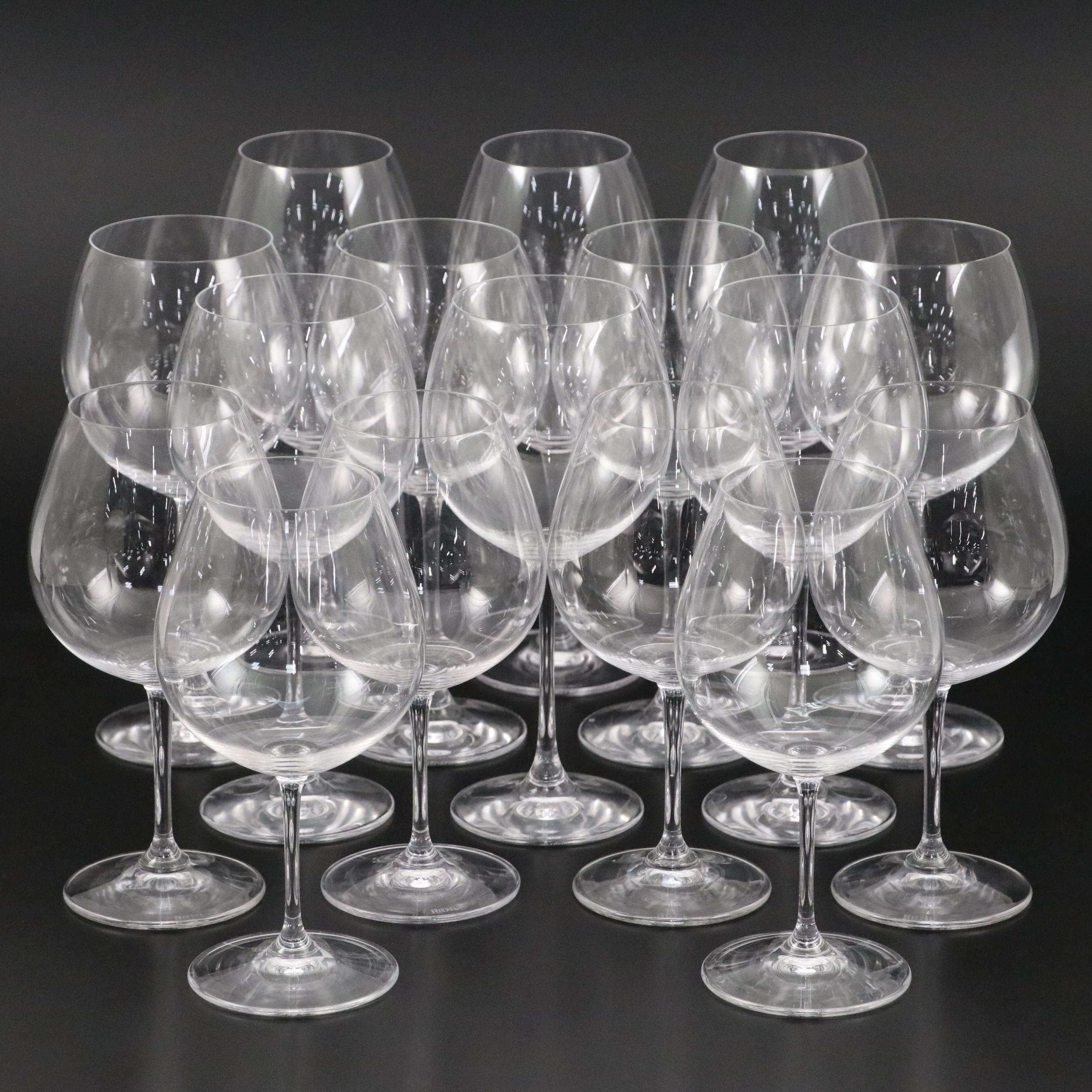 Waterford "Robert Mondavi" Crystal Bordeaux Wine Glasses with More Stemware