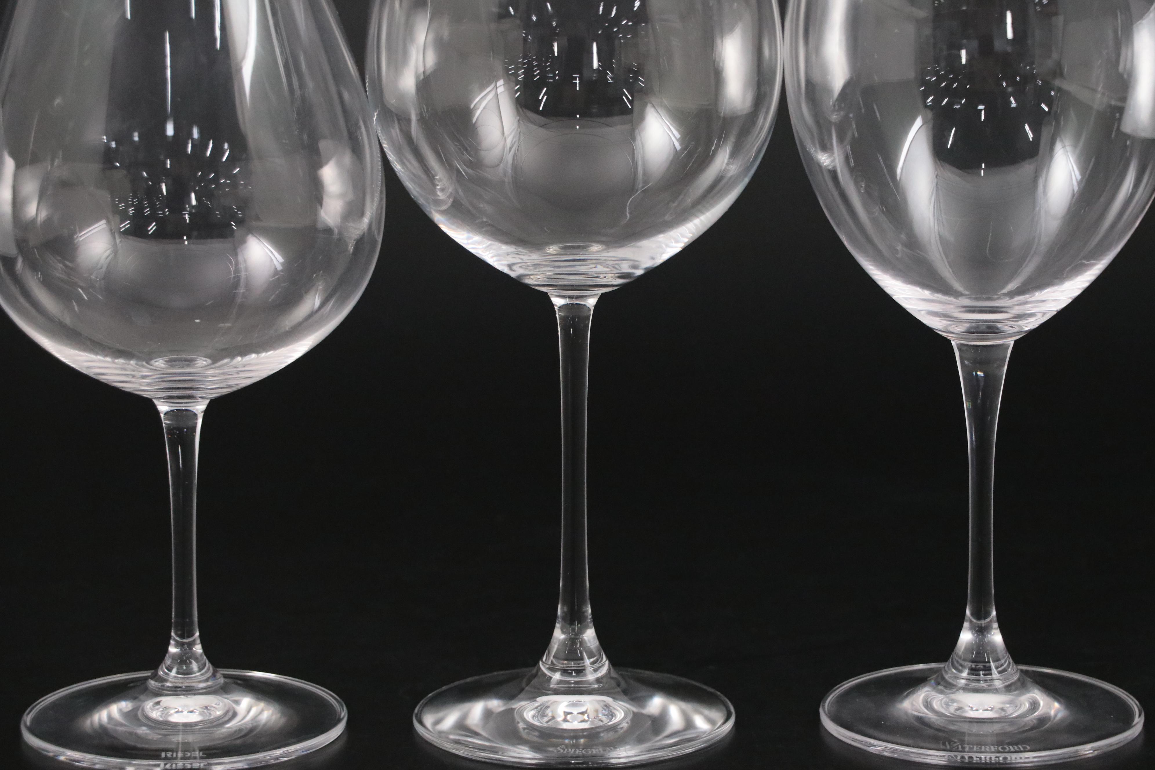 Waterford "Robert Mondavi" Crystal Bordeaux Wine Glasses with More Stemware