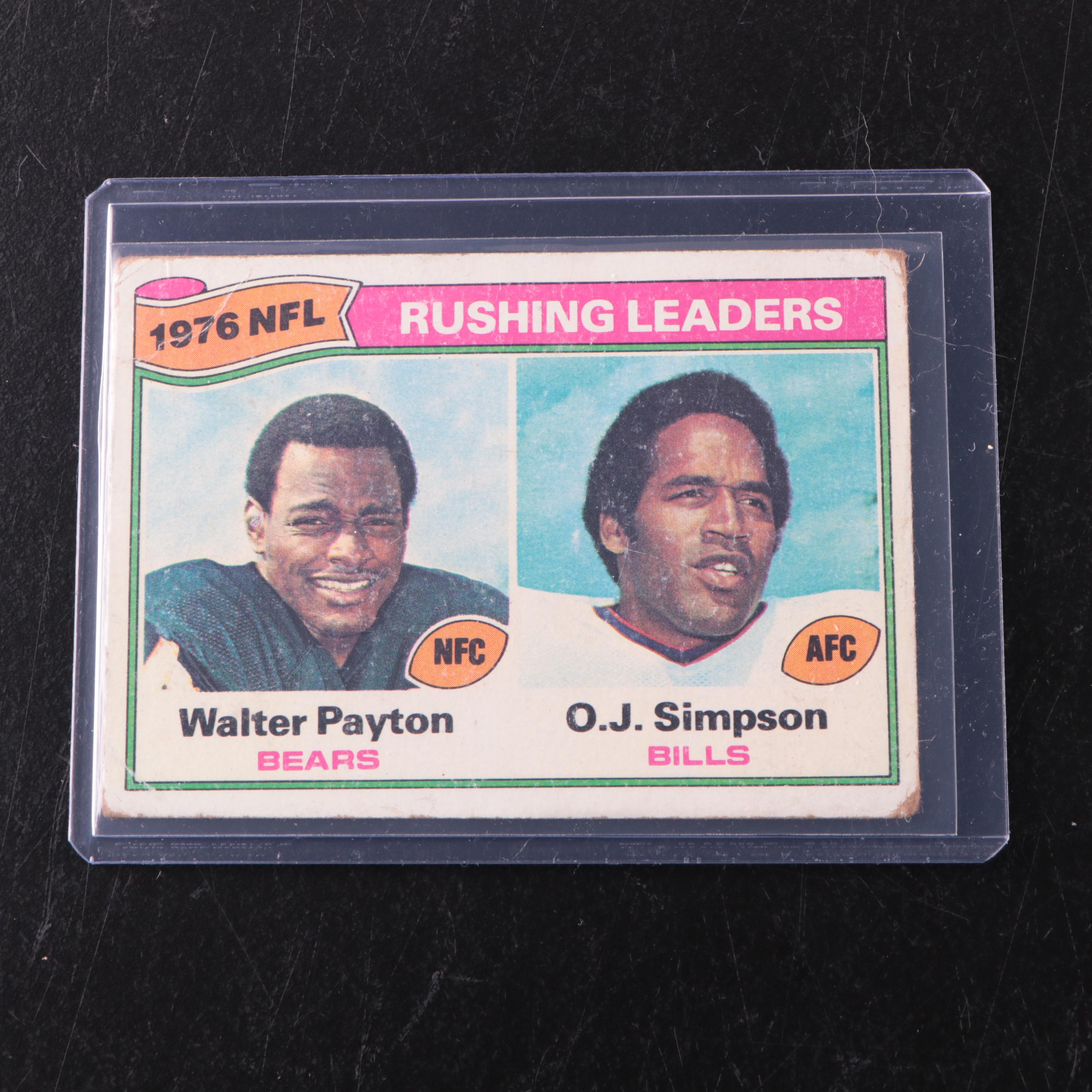 Topps Football Cards Featuring Johnny Unitas, Bob Griese, and More, 1950s–1980s