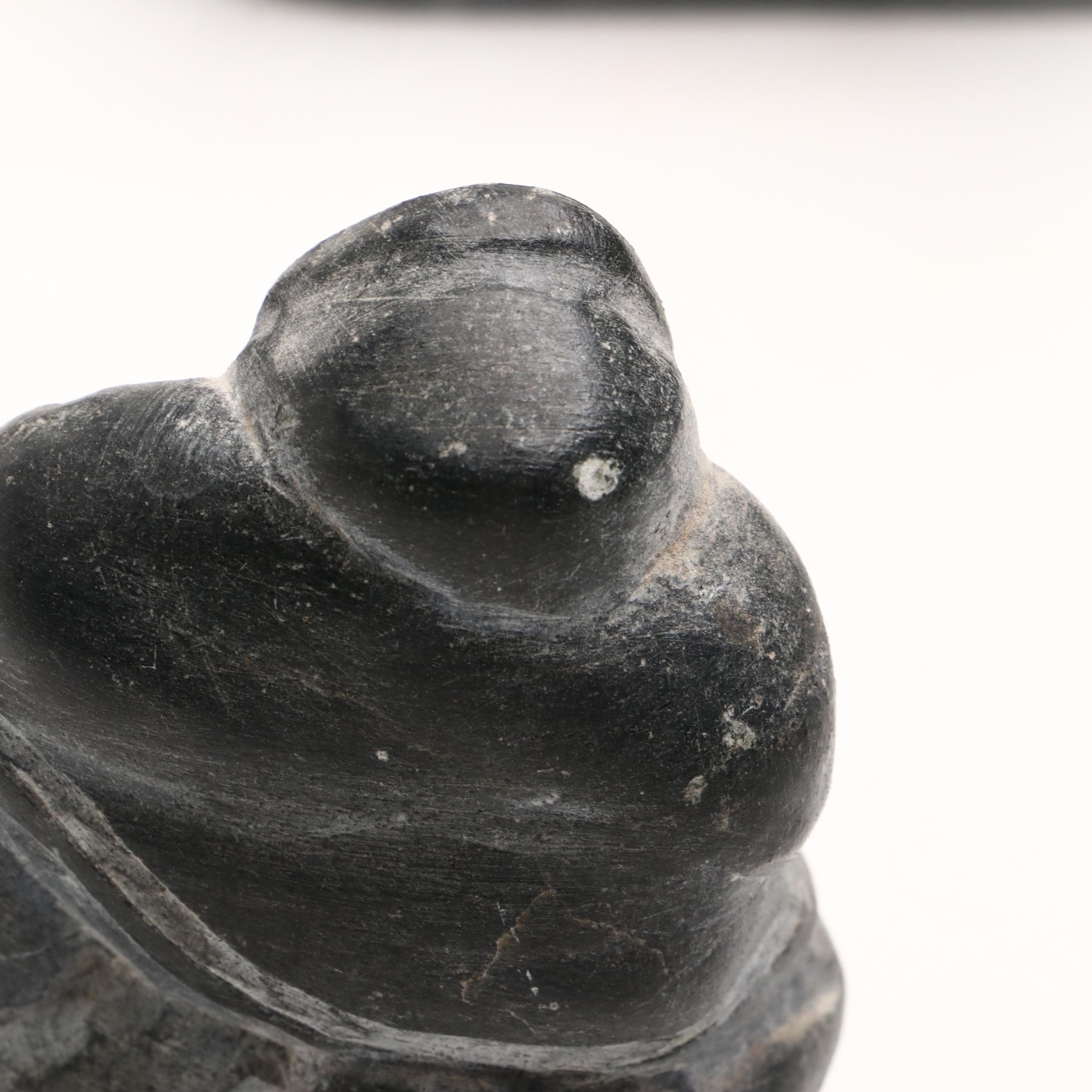 Inuit Hand-Carved Soapstone Figures