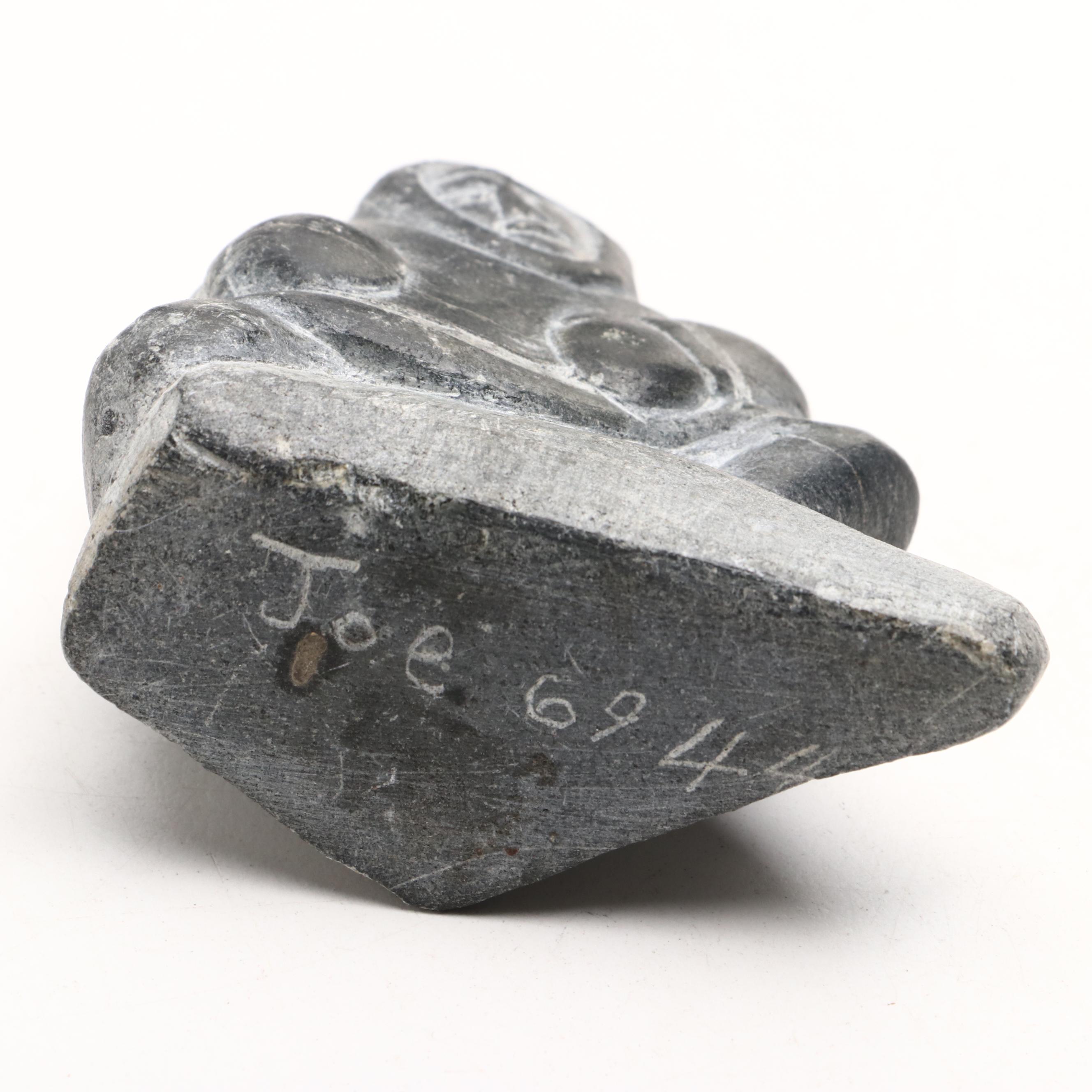 Inuit Hand-Carved Soapstone Figures