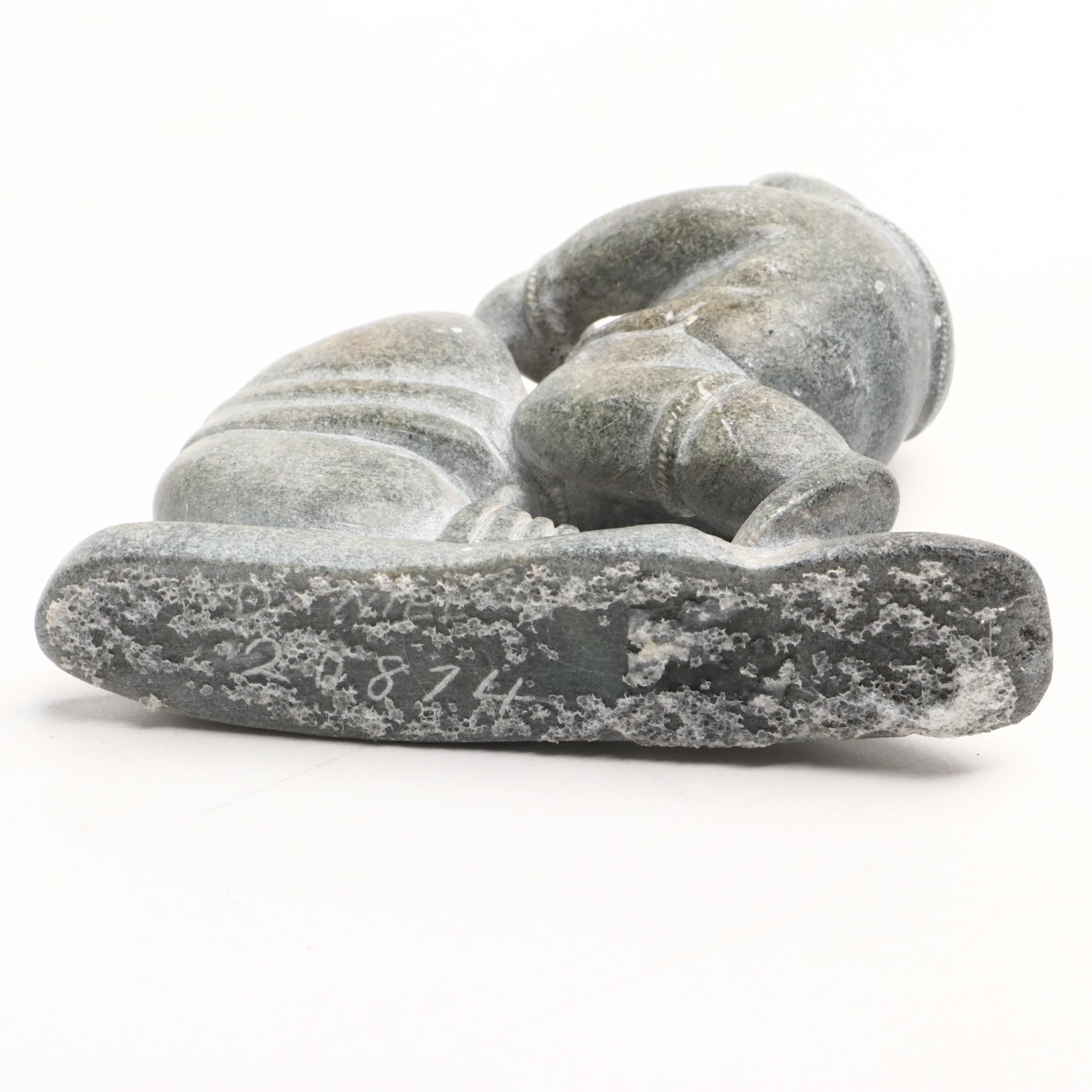 Inuit Hand-Carved Soapstone Figures