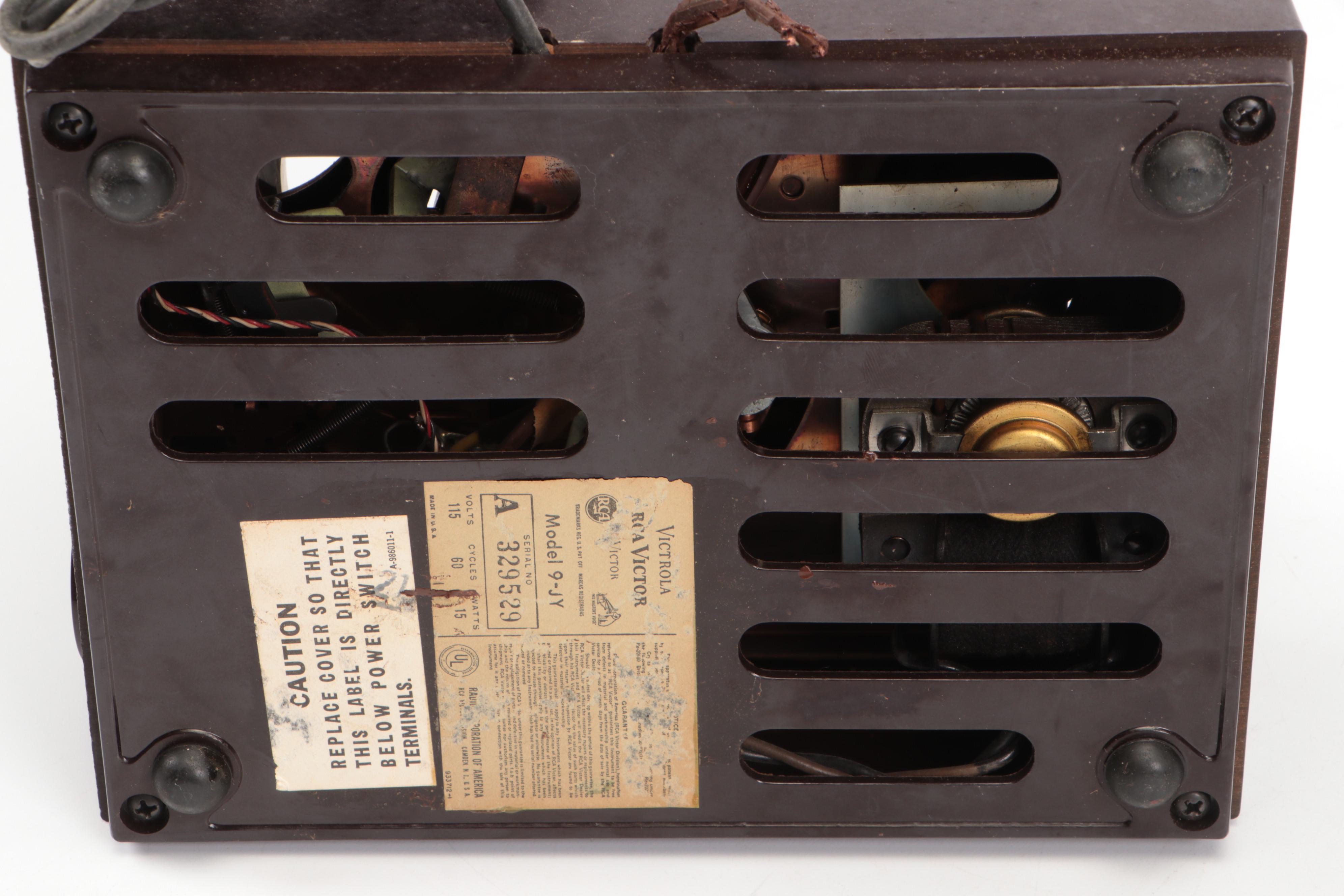 RCA Victor with Assorted Vinyl Record Singles