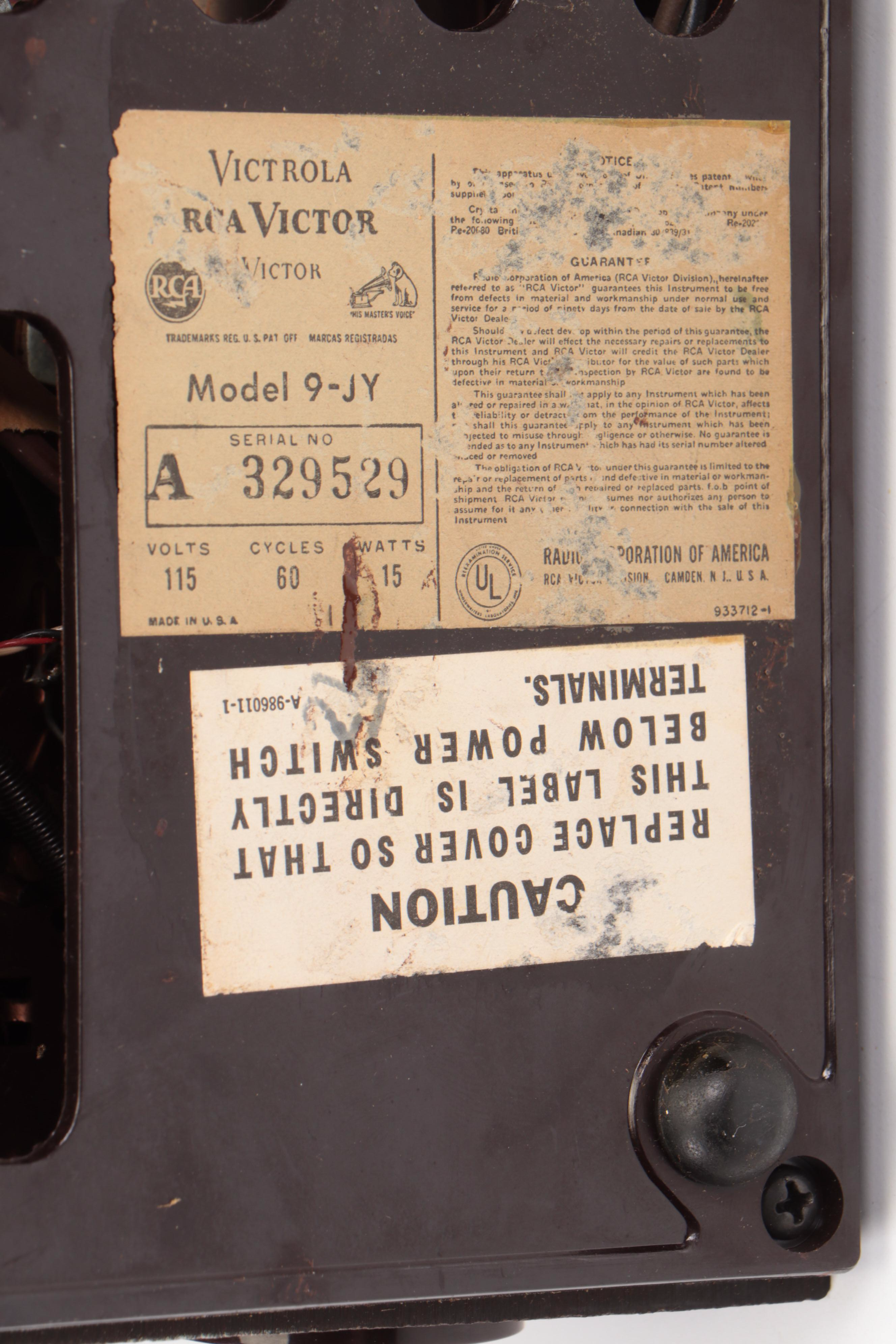 RCA Victor with Assorted Vinyl Record Singles