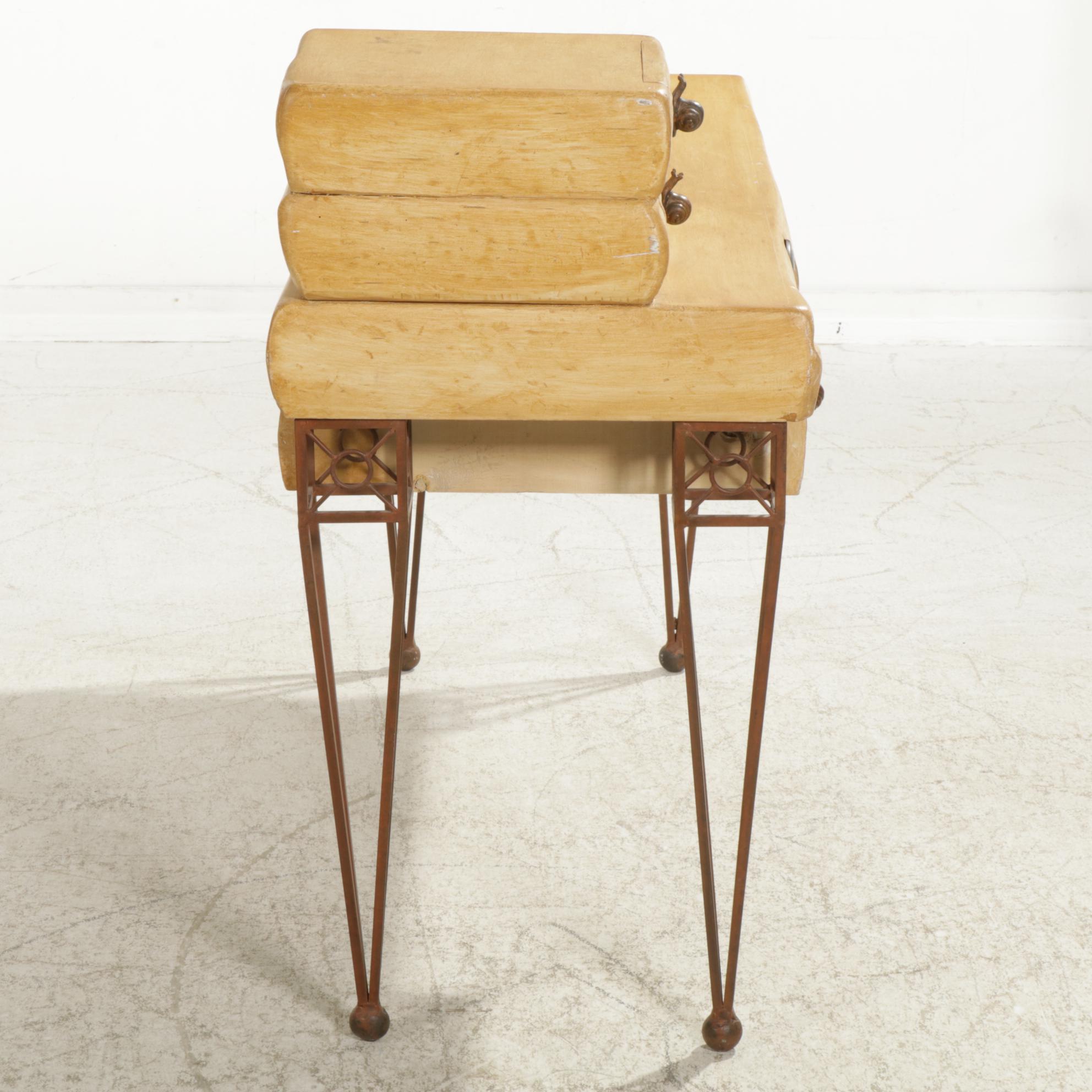Carlos de Anda of Mexico Composite, Iron and Bronzed Metal Desk